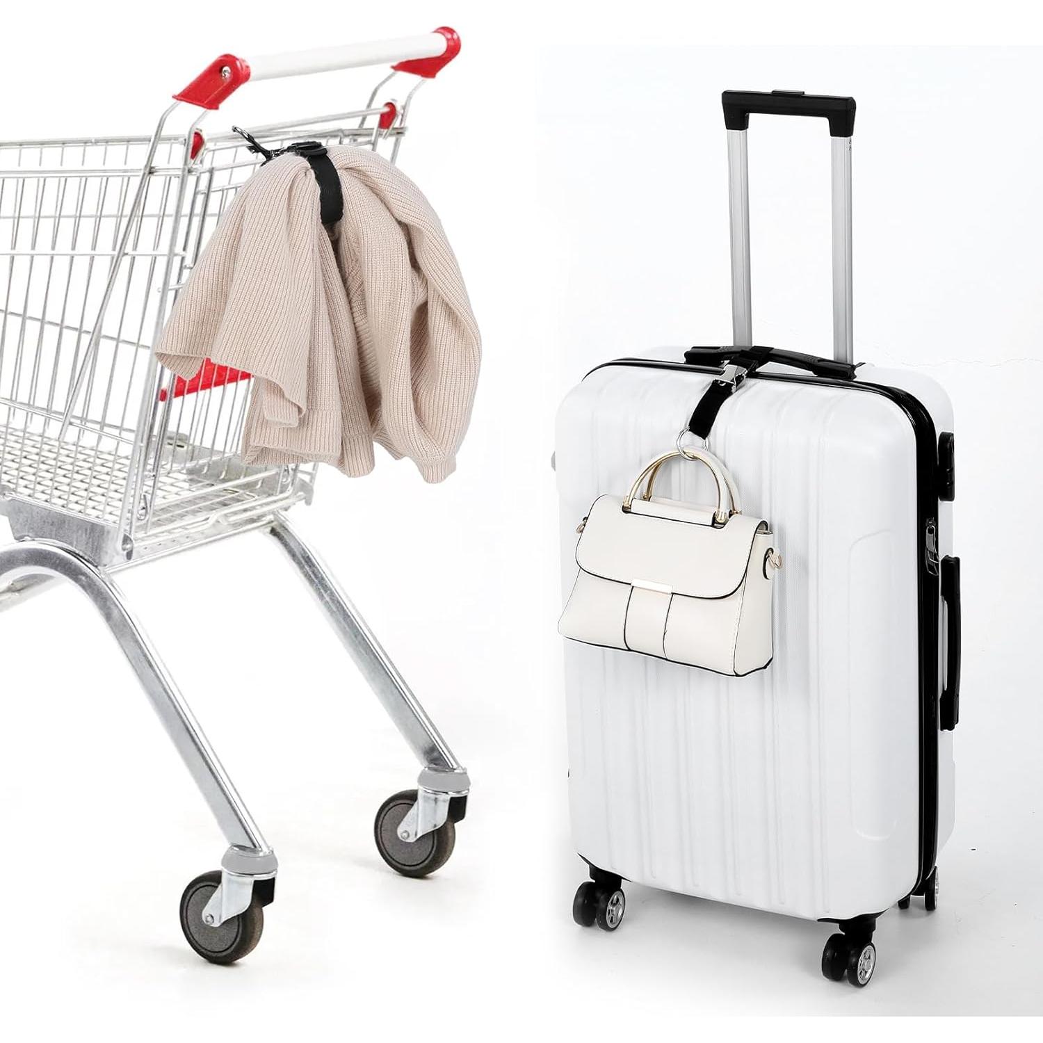 3 Correas de Equipaje Ajustables Sorcristy Negro Nylon