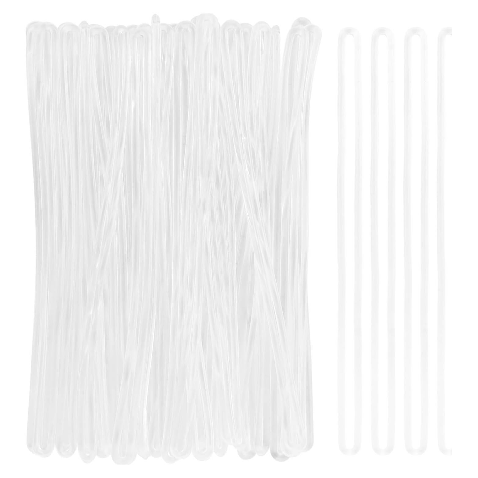 Correas de Bucle de Plástico Transparente MIDELONG - 30 Unidades