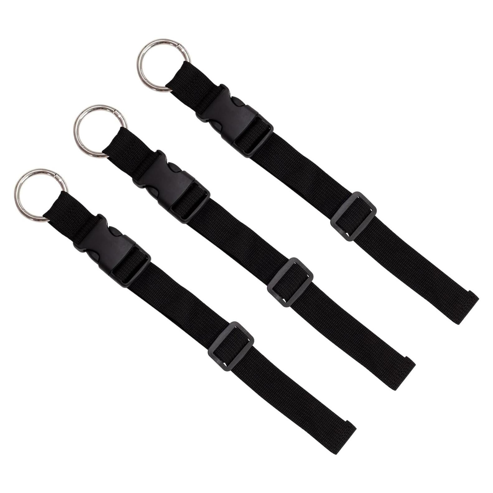 Correas de Equipaje Ajustables ZANQANO 3PCS Negro
