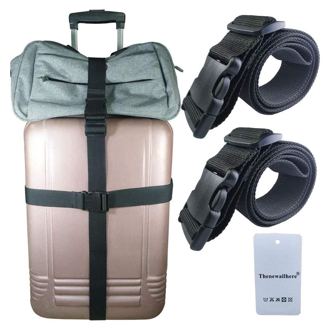 Correas de Equipaje Ajustables Thenewallhere 2 Unidades 2"x200cm