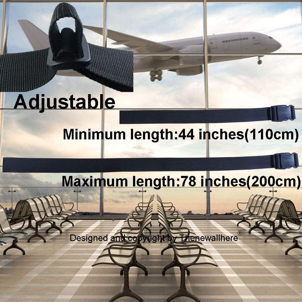 Correas de Equipaje Ajustables Thenewallhere 2 Unidades 2"x200cm