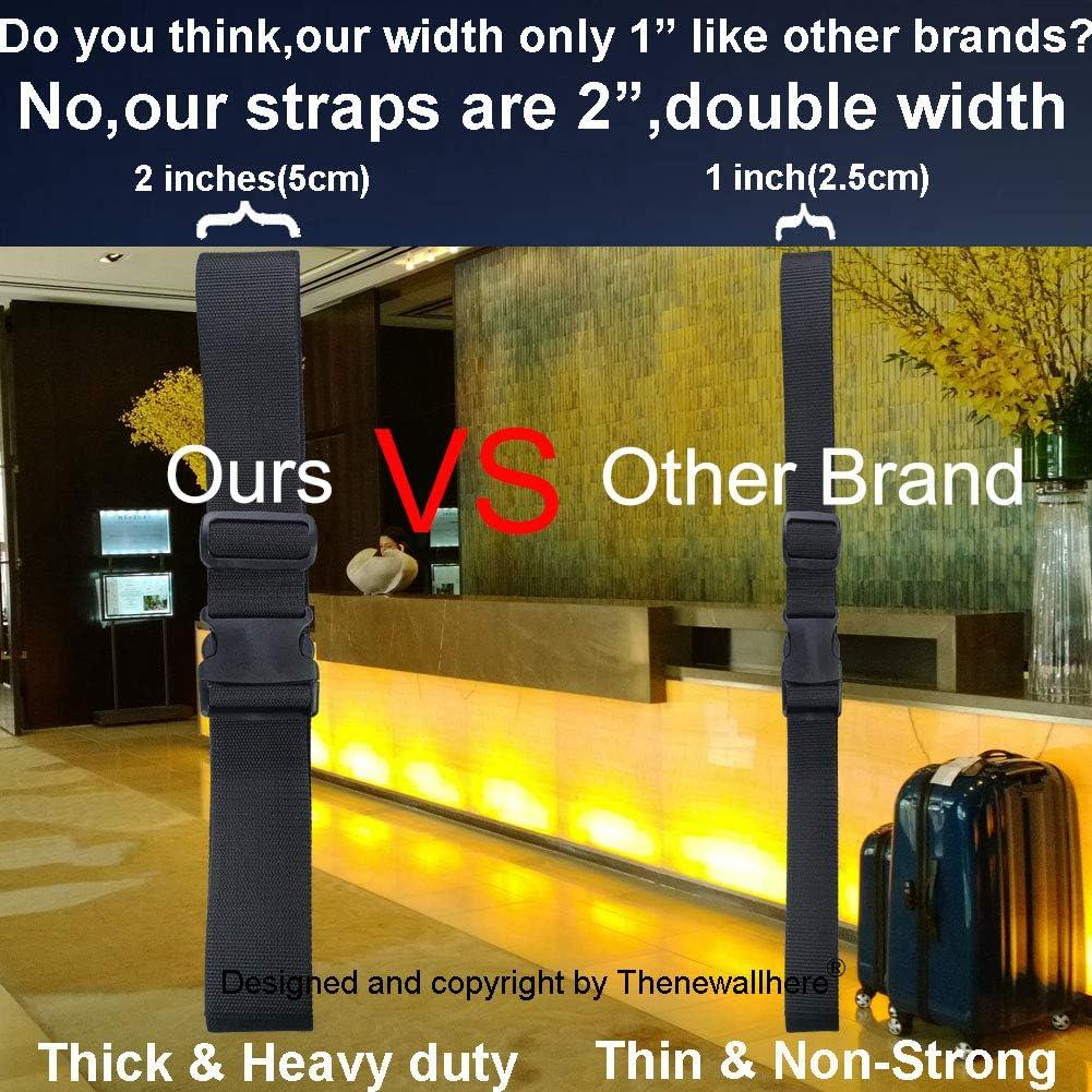 Correas de Equipaje Ajustables Thenewallhere 2 Unidades 2"x200cm