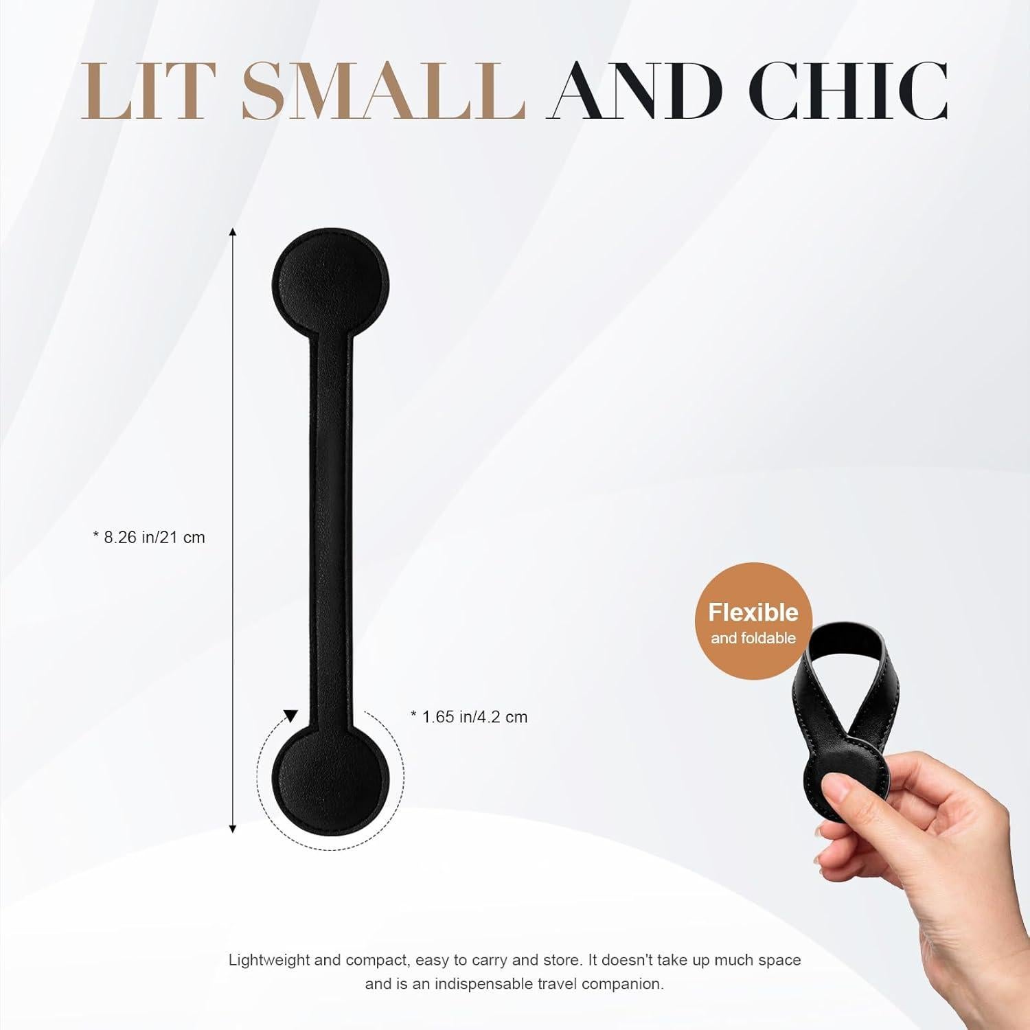 Clip de Viaje Genérico para Bolsas y Sombreros - Cuero Duradero