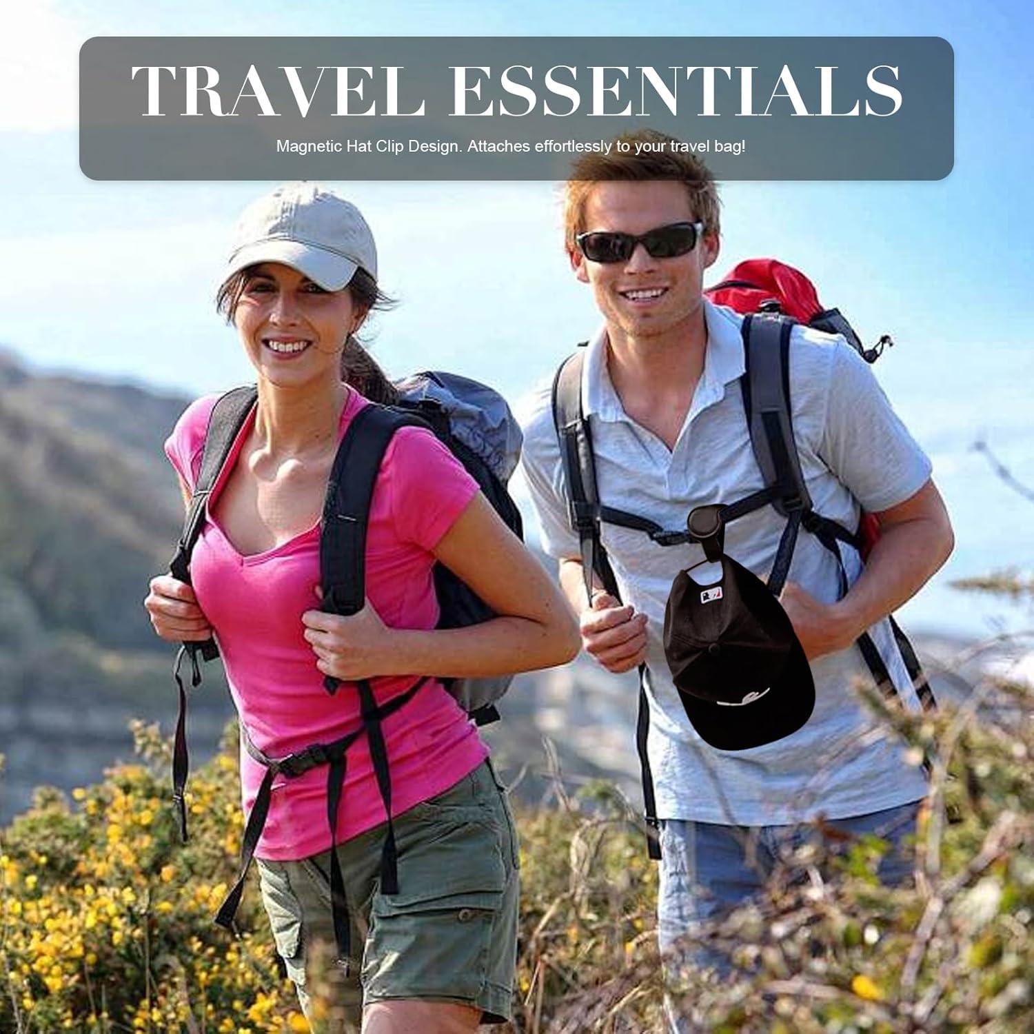 Clip de Viaje Genérico para Bolsas y Sombreros - Cuero Duradero