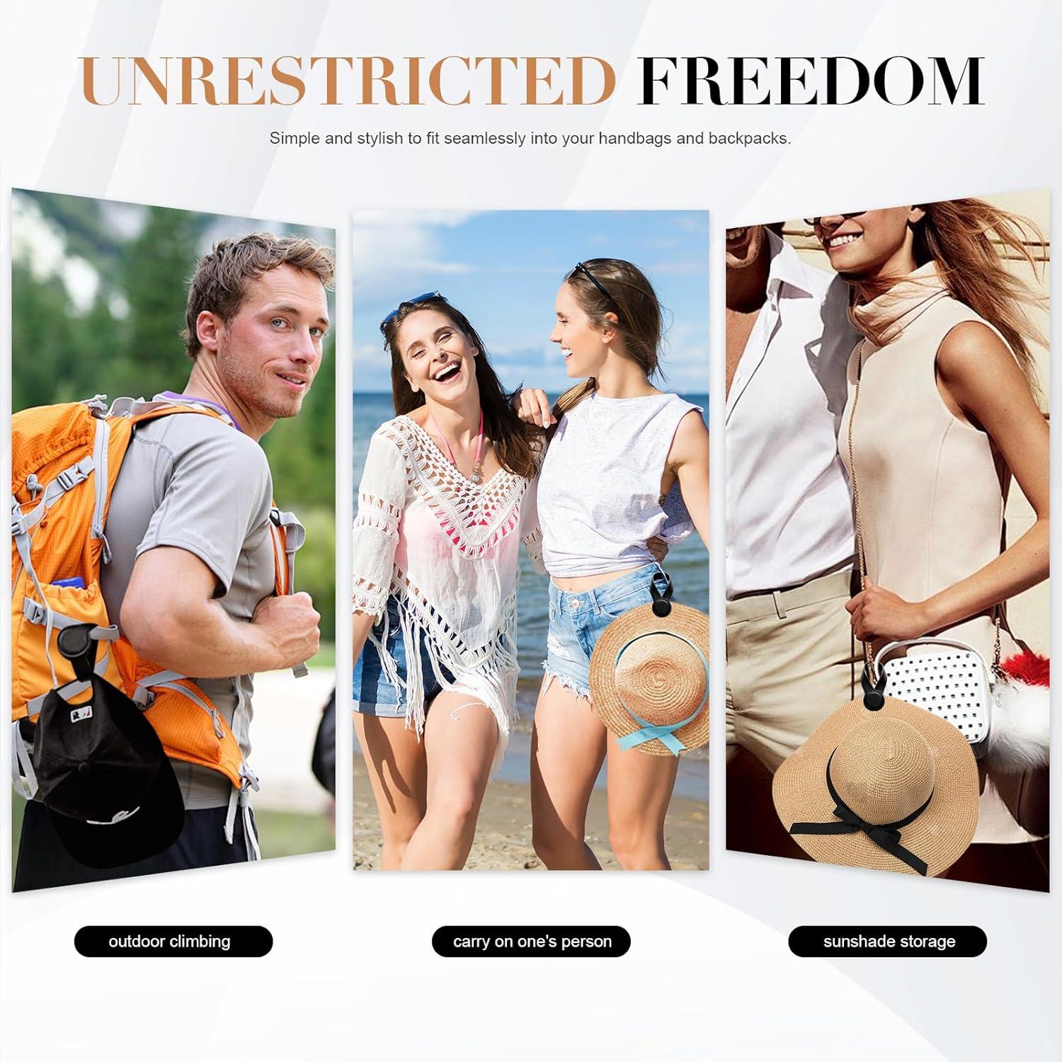 Clip de Viaje Genérico para Bolsas y Sombreros - Cuero Duradero