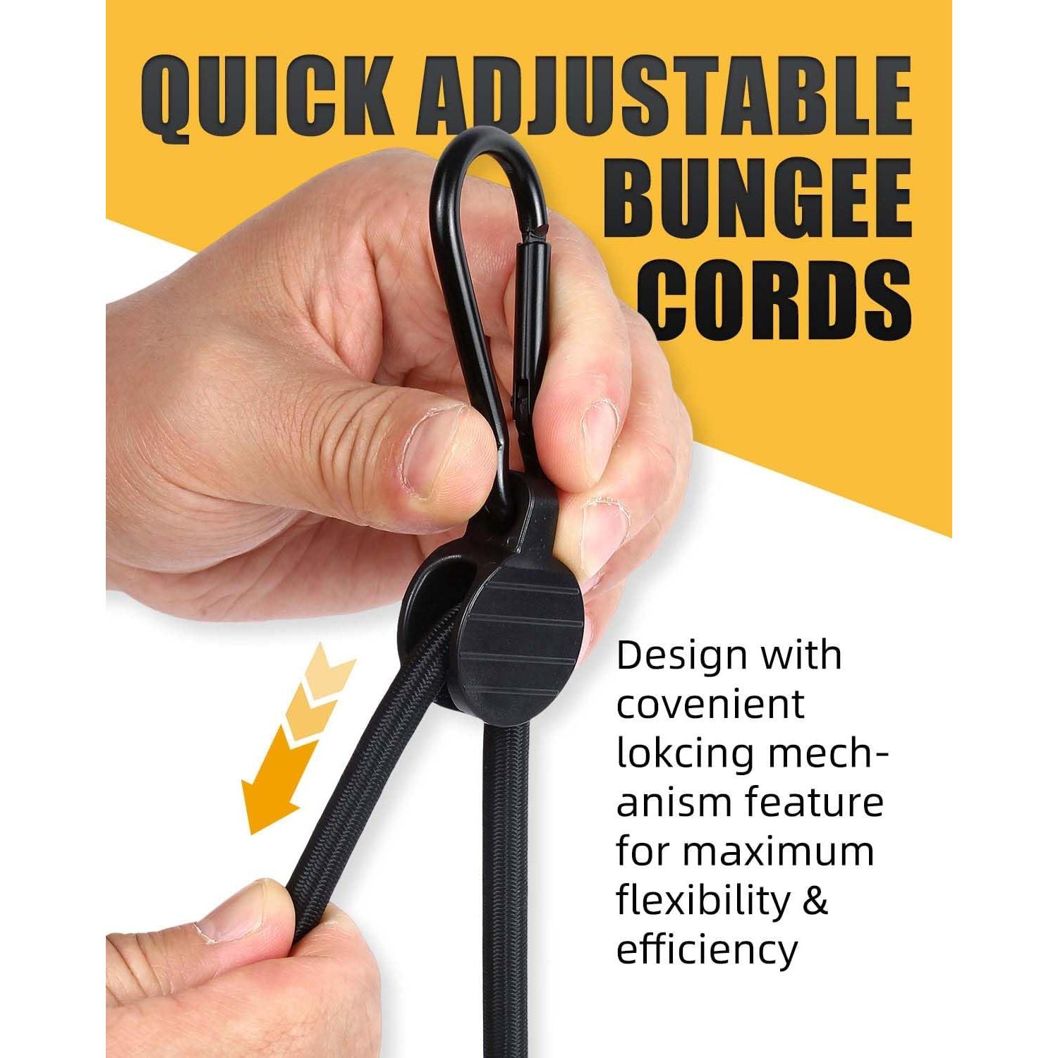 Cuerdas elásticas ajustables Radix Rope 6 unidades 18-122 cm