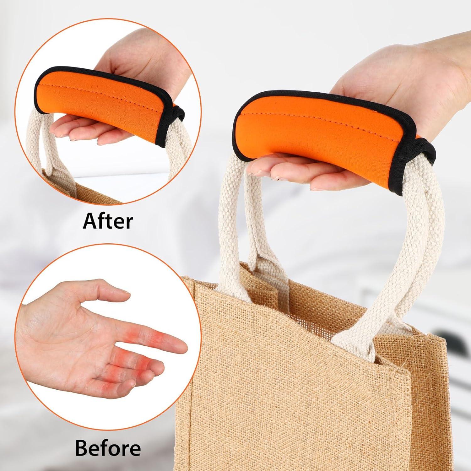 2 Fundas para Mangos de Equipaje Yolev Neopreno Naranja