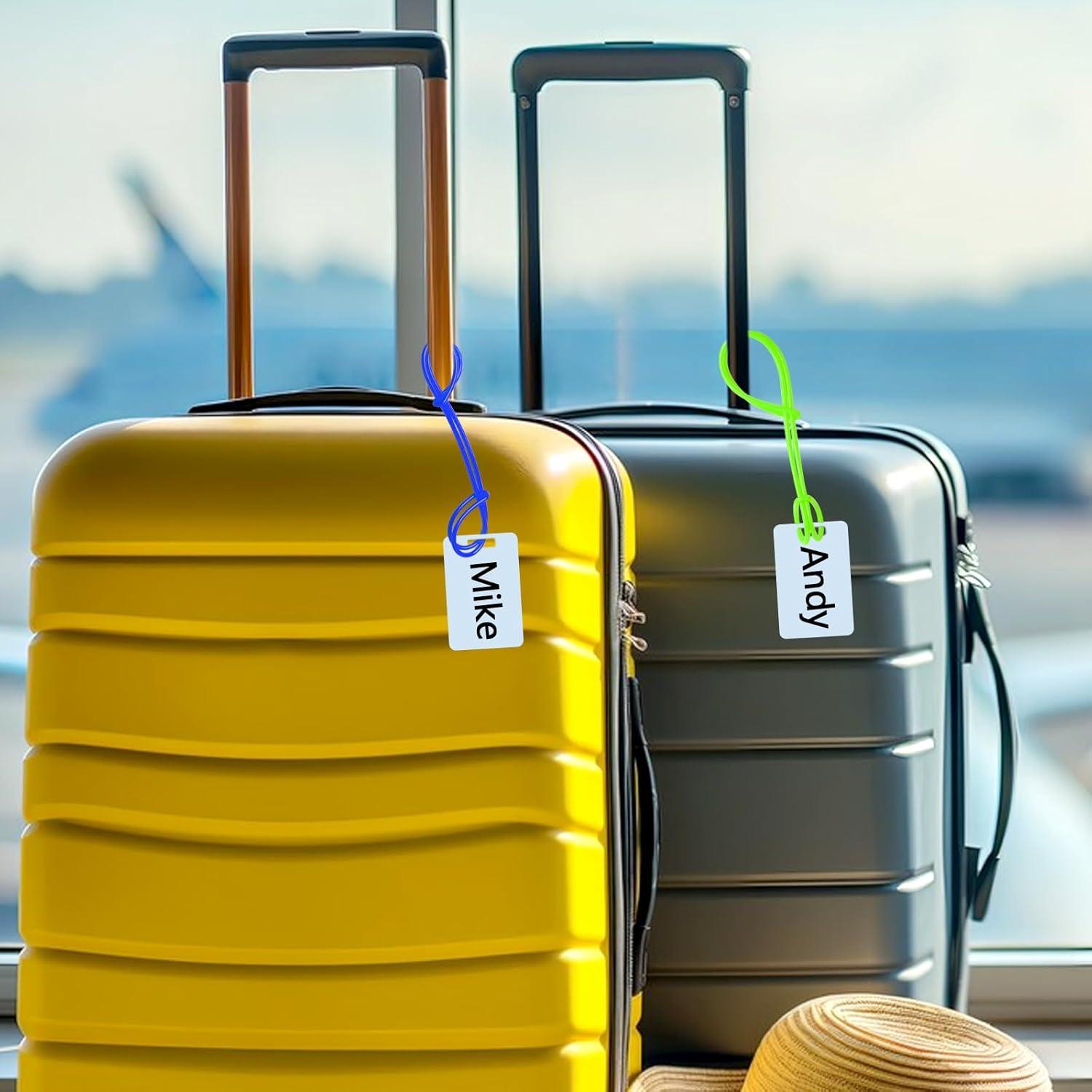 Paquete de 30 Lazos de Etiquetas de Equipaje SBYURE 23 cm