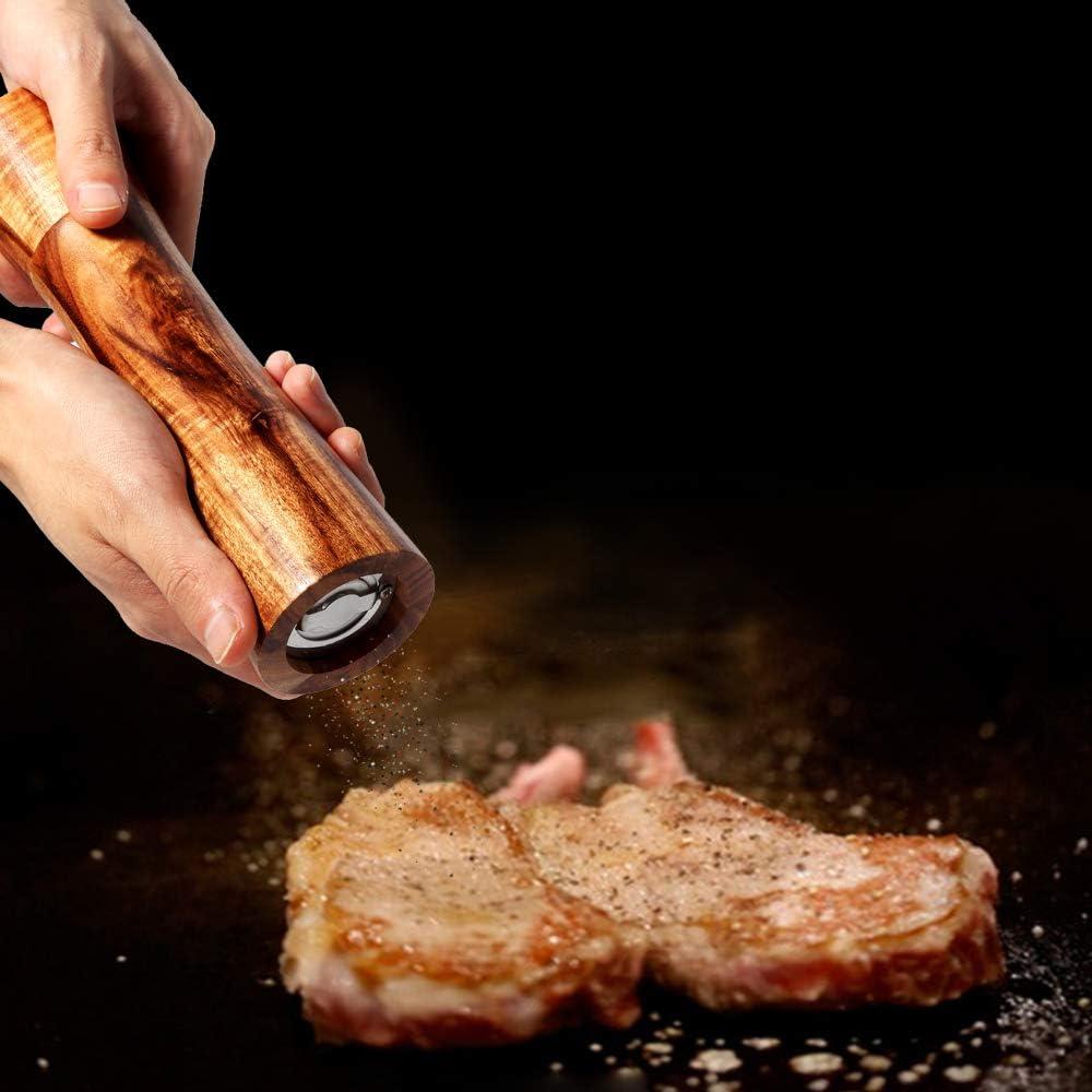 Juego de Molinillos de Sal y Pimienta Ouktor 20 cm Madera Acacia