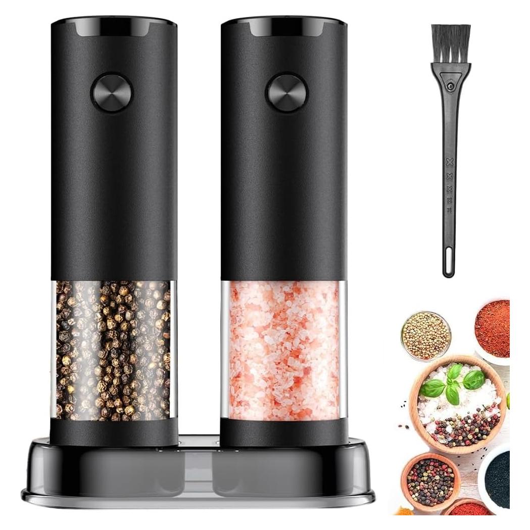Juego de Molinillos Eléctricos de Sal y Pimienta JIDSPWLS