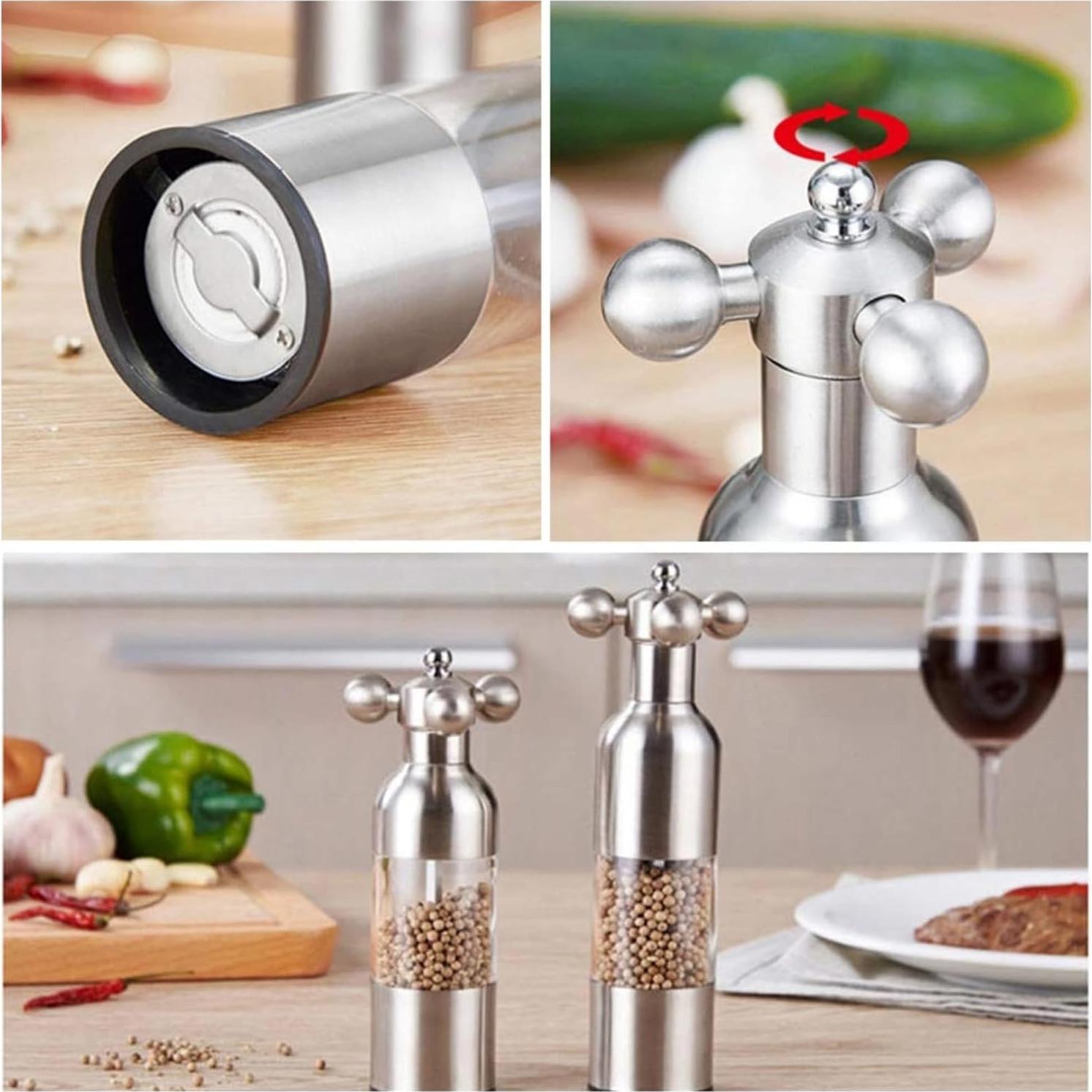 Molino de Sal y Pimienta Lausixy Ajustable de Acero Inoxidable