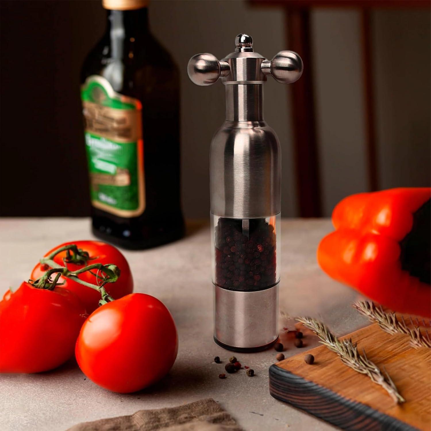 Molino de Sal y Pimienta Lausixy Ajustable de Acero Inoxidable