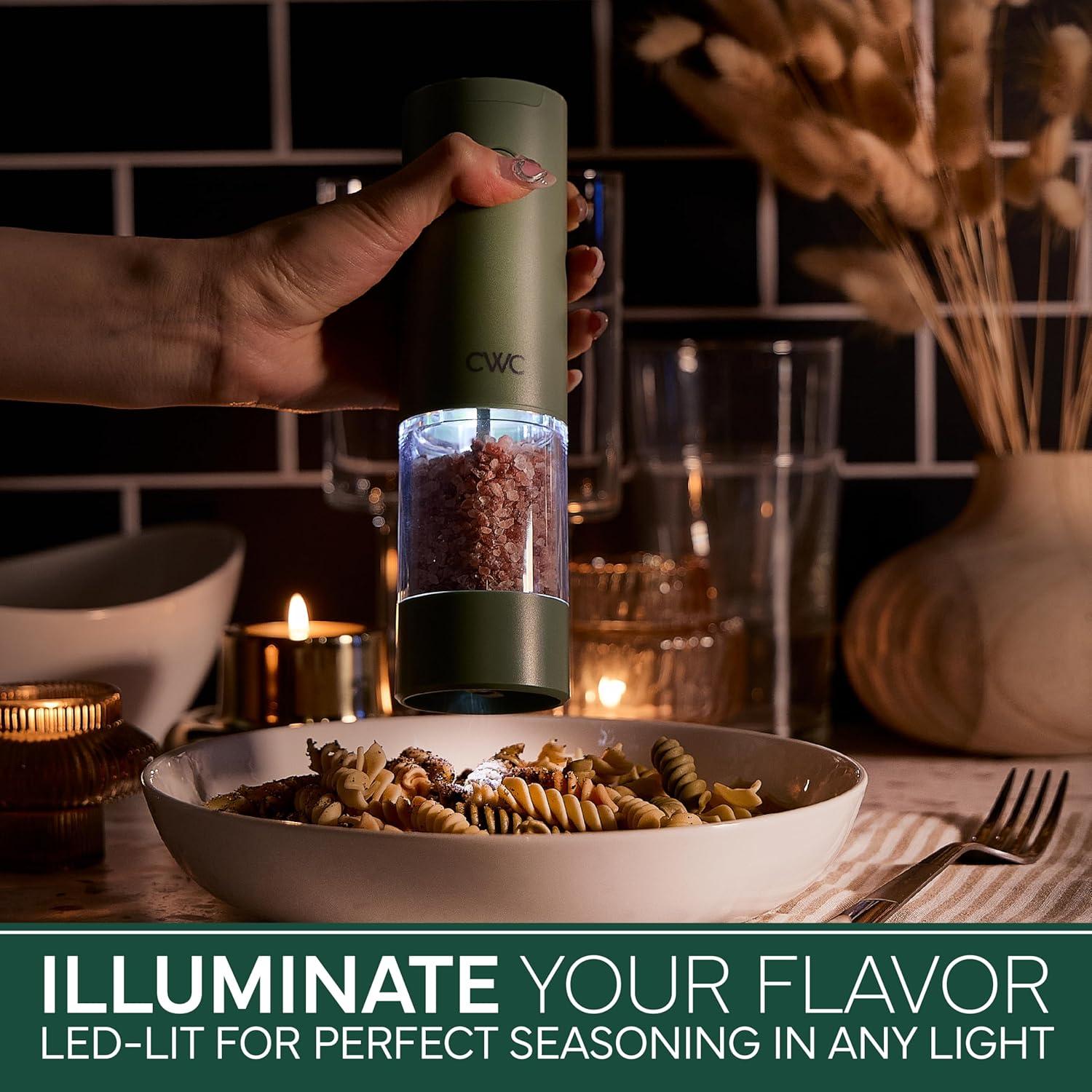 Set Molinillos Eléctricos de Sal y Pimienta COOK WITH COLOR 95ml