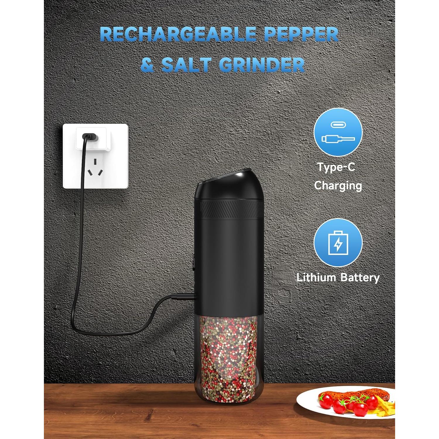 Molinillos Eléctricos de Sal y Pimienta CEVING 176ml USB