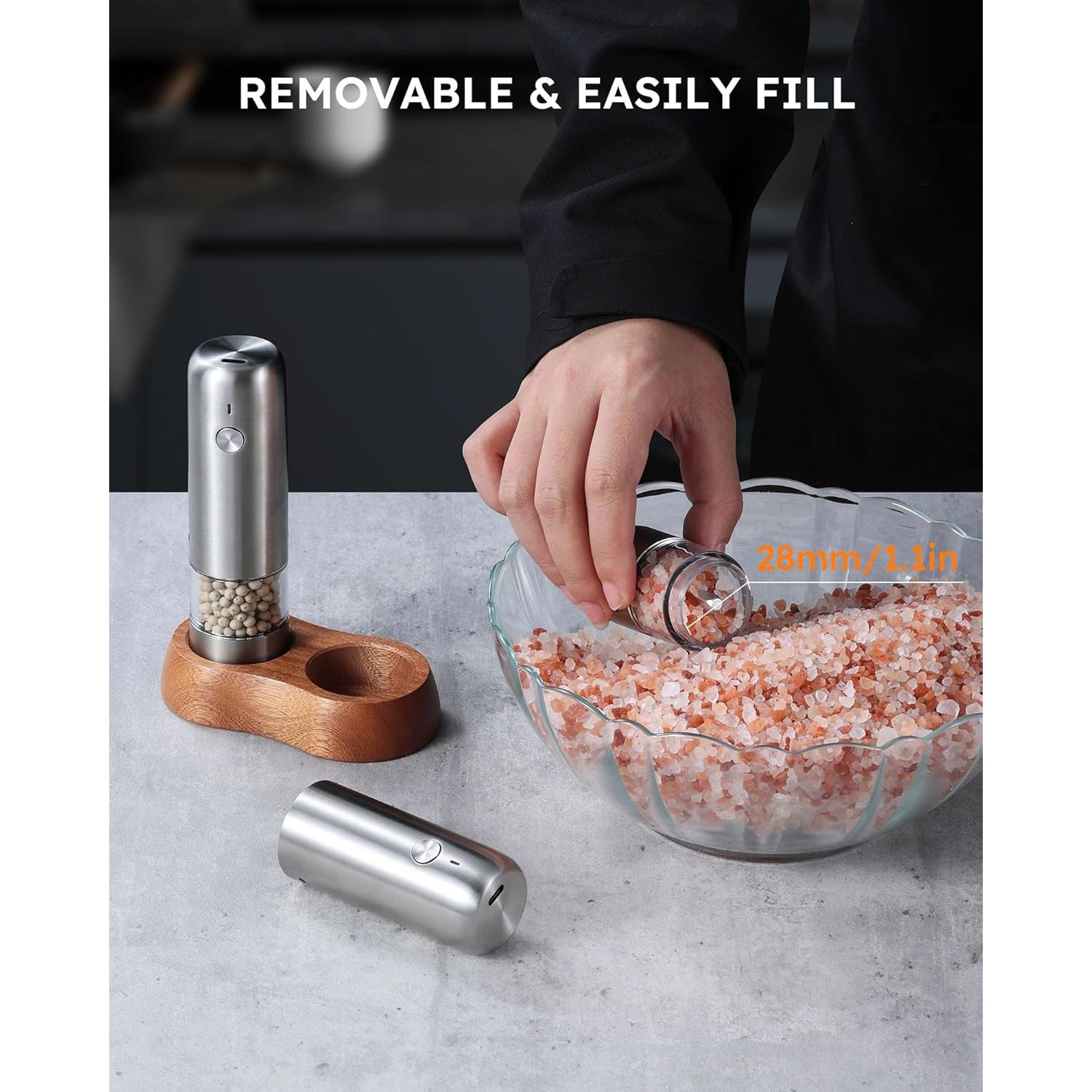 Molinillos Eléctricos de Sal y Pimienta FORLIM Mini 13.9 cm