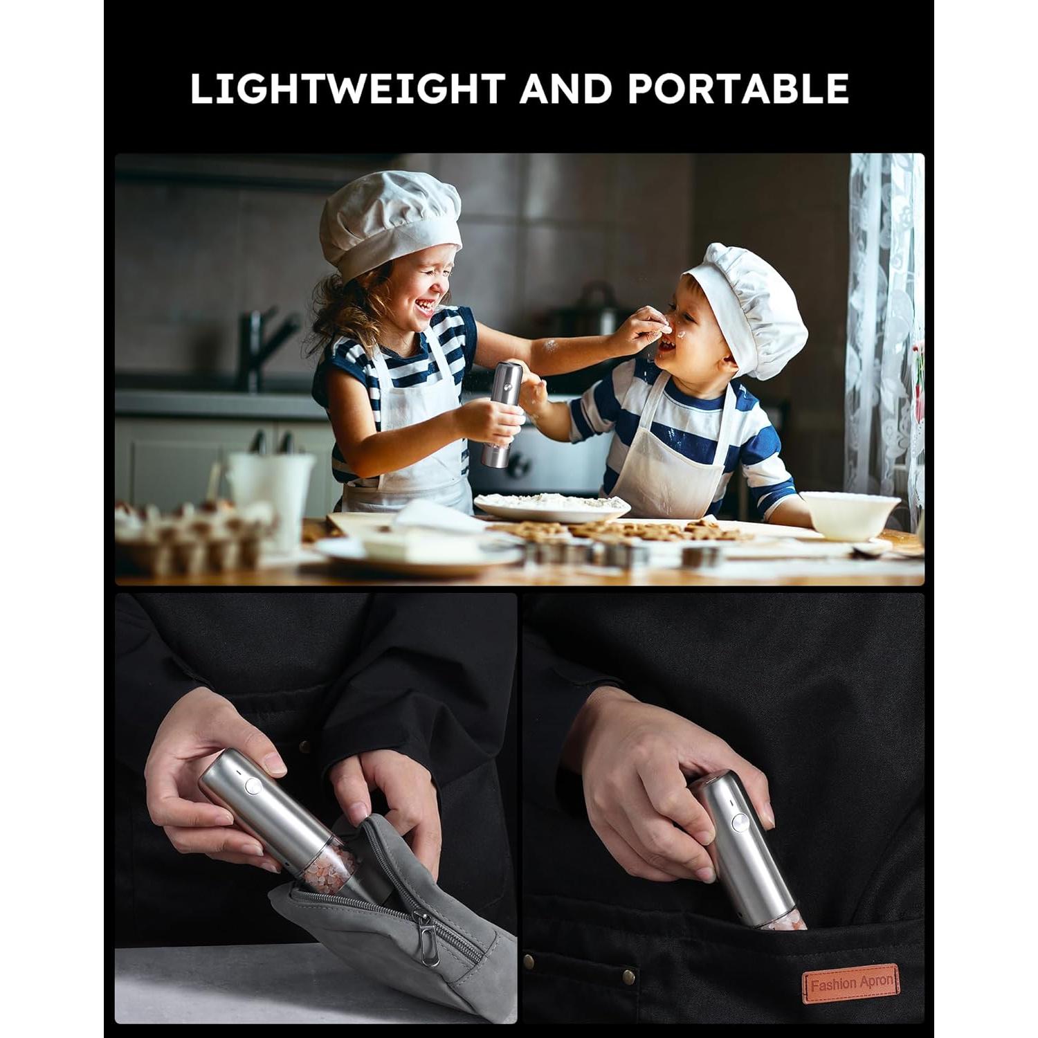 Molinillos Eléctricos de Sal y Pimienta FORLIM Mini 13.9 cm