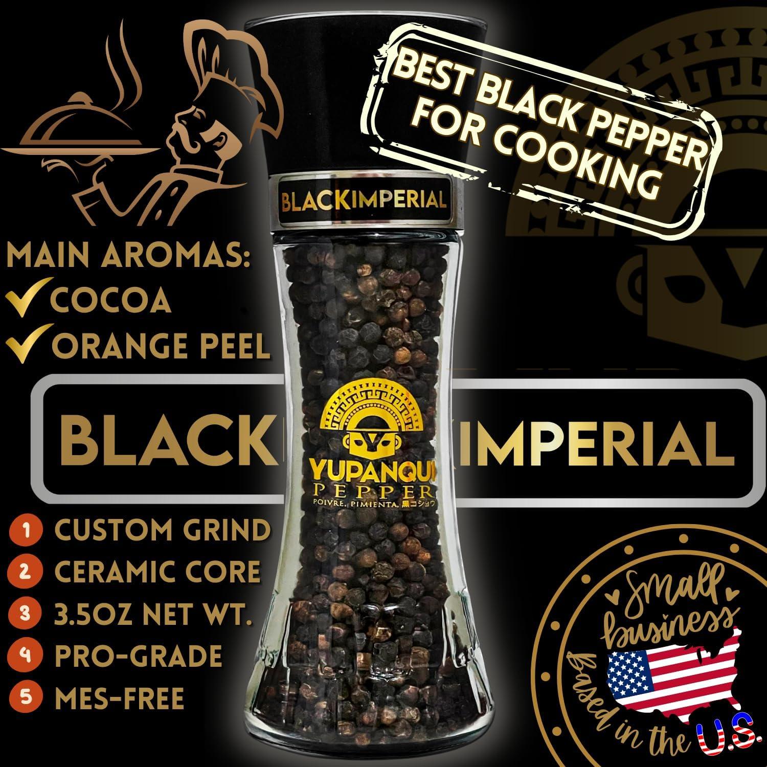 Molinillo de Pimienta Negra Orgánica Yupanqui 100g Manual Gourmet