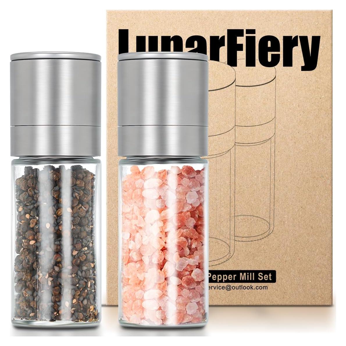 Juego de Molinillos de Sal y Pimienta Mini LunarFiery 13cm