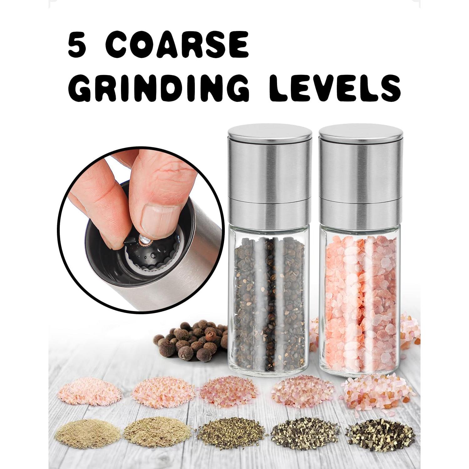 Juego de Molinillos de Sal y Pimienta Mini LunarFiery 13cm