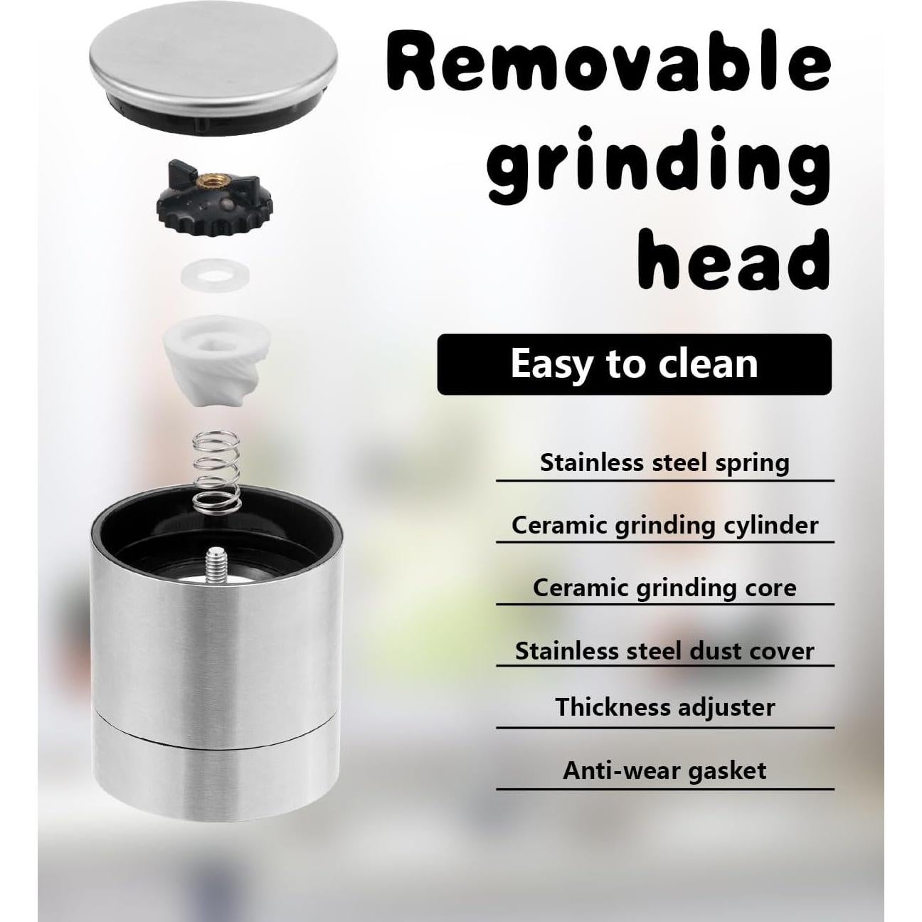 Juego de Molinillos de Sal y Pimienta Mini LunarFiery 13cm