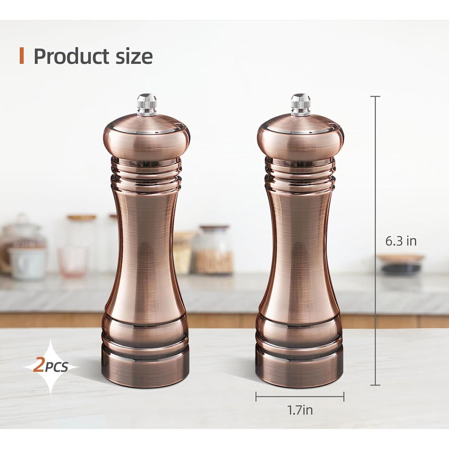 Juego de Molinillos de Sal y Pimienta CRrrrJIC Retro 16cm