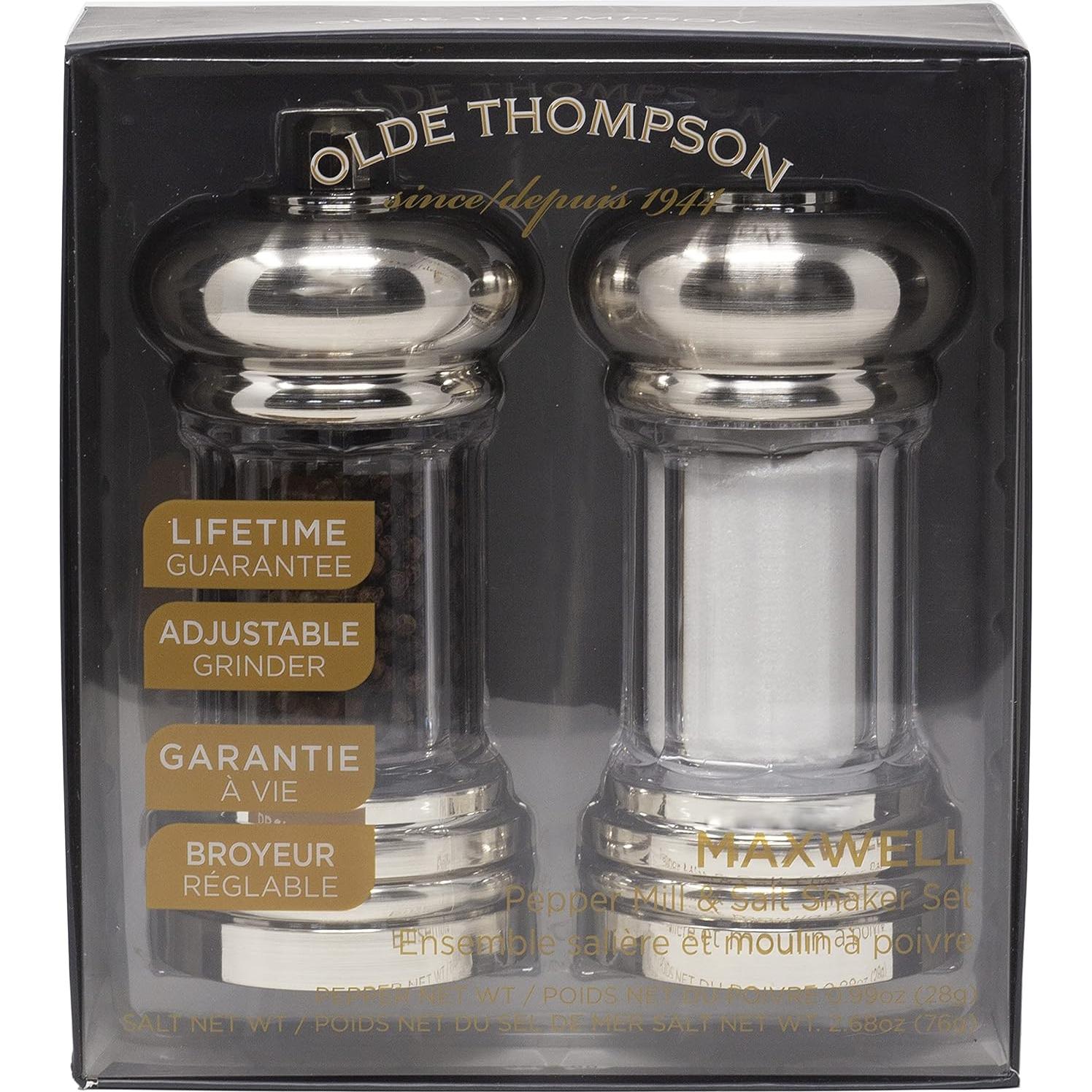 Juego de molinillo de pimienta y salero Olde Thompson 15.24 cm