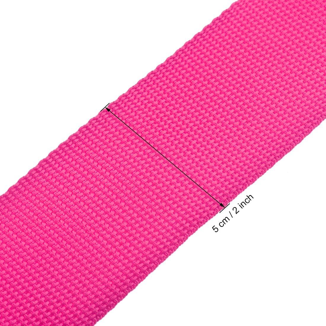 Correas de Equipaje Ajustables uxcell 200x5cm 2Pcs Rojo Rosa