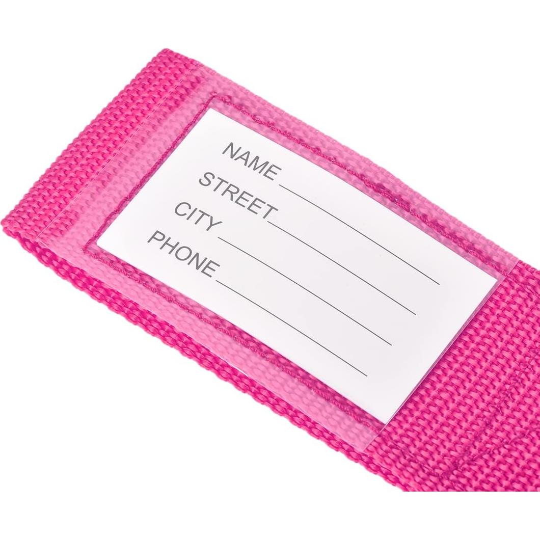 Correas de Equipaje Ajustables uxcell 200x5cm 2Pcs Rojo Rosa