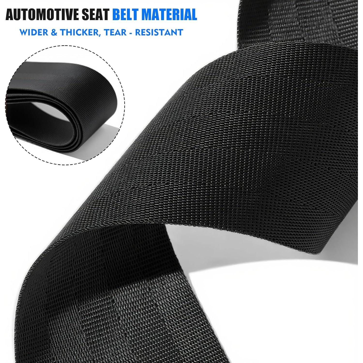 Paquete de 2 correas de equipaje ajustables Wiratca Negro