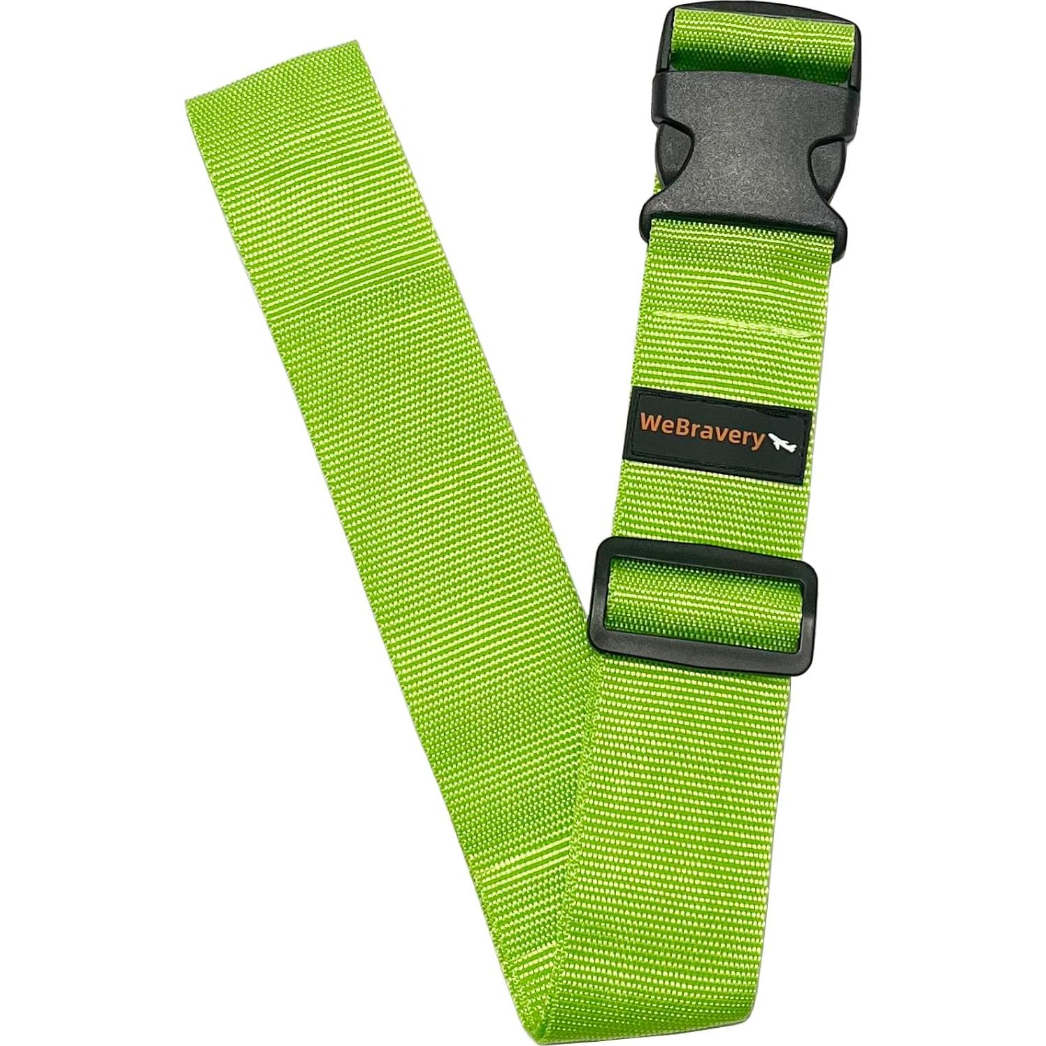 Correas de Equipaje Ajustables WeBravery 4Pcs Verde 100-200CM