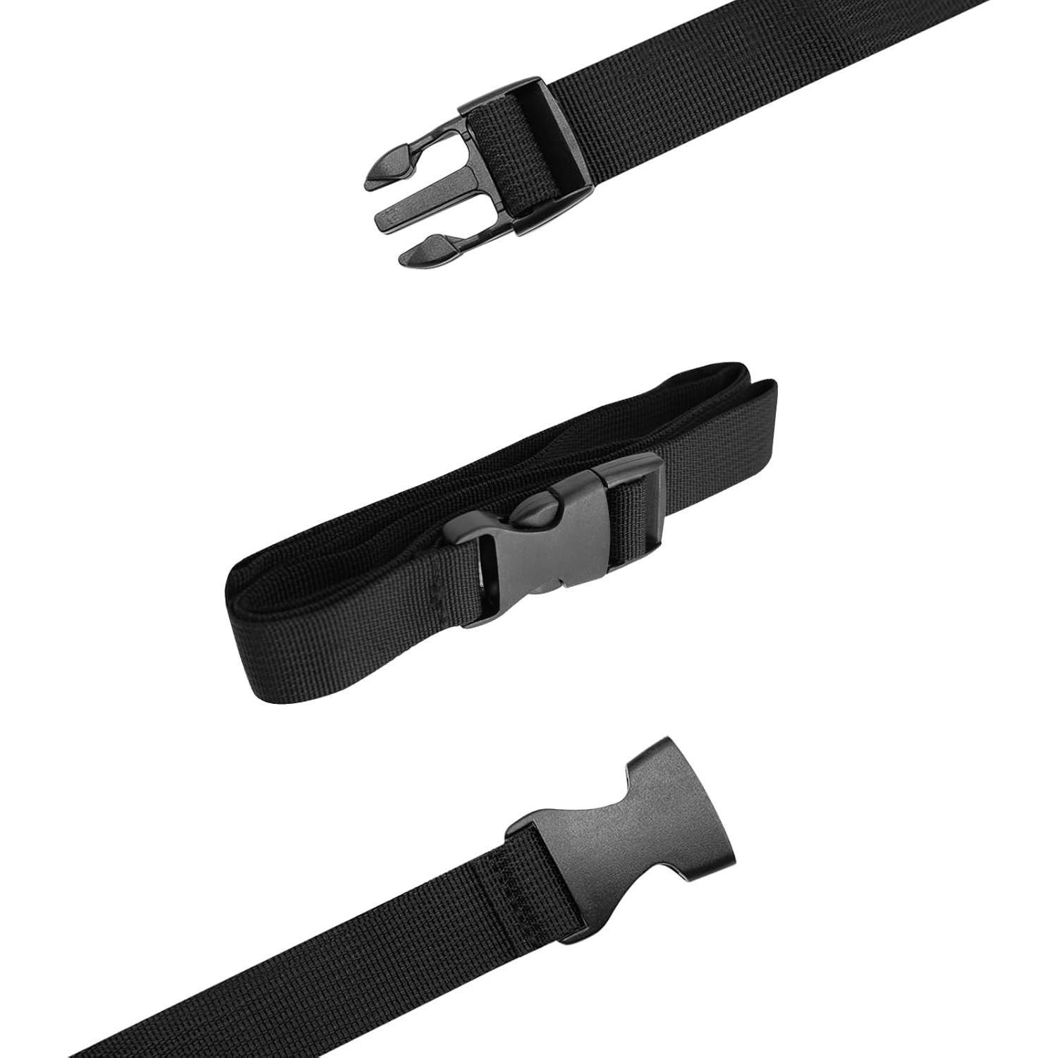 5 Correás de Nylon Ajustables S SYDIEN 1" x 120 cm Negro