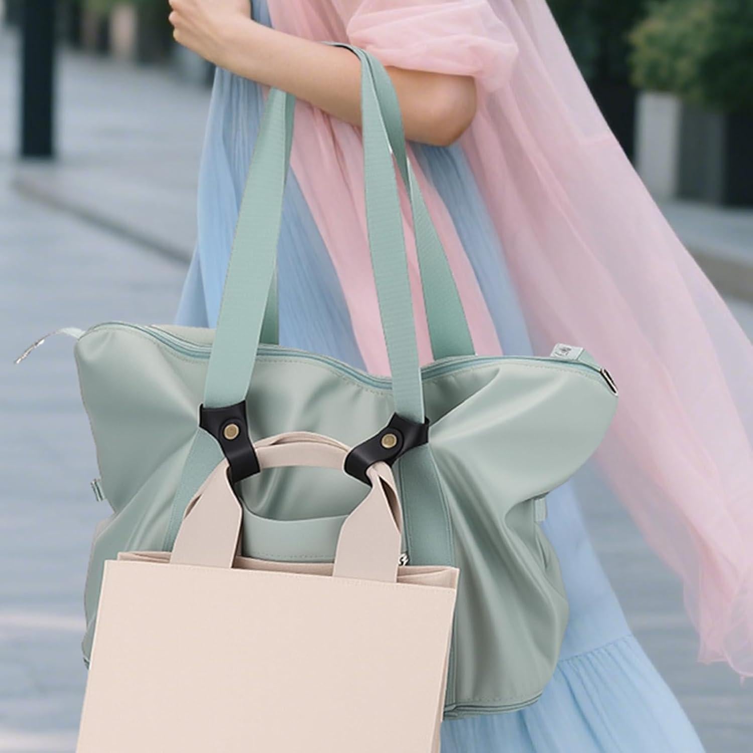 Correa de Cuero para Equipaje AIERSA - 2 Piezas, Negro