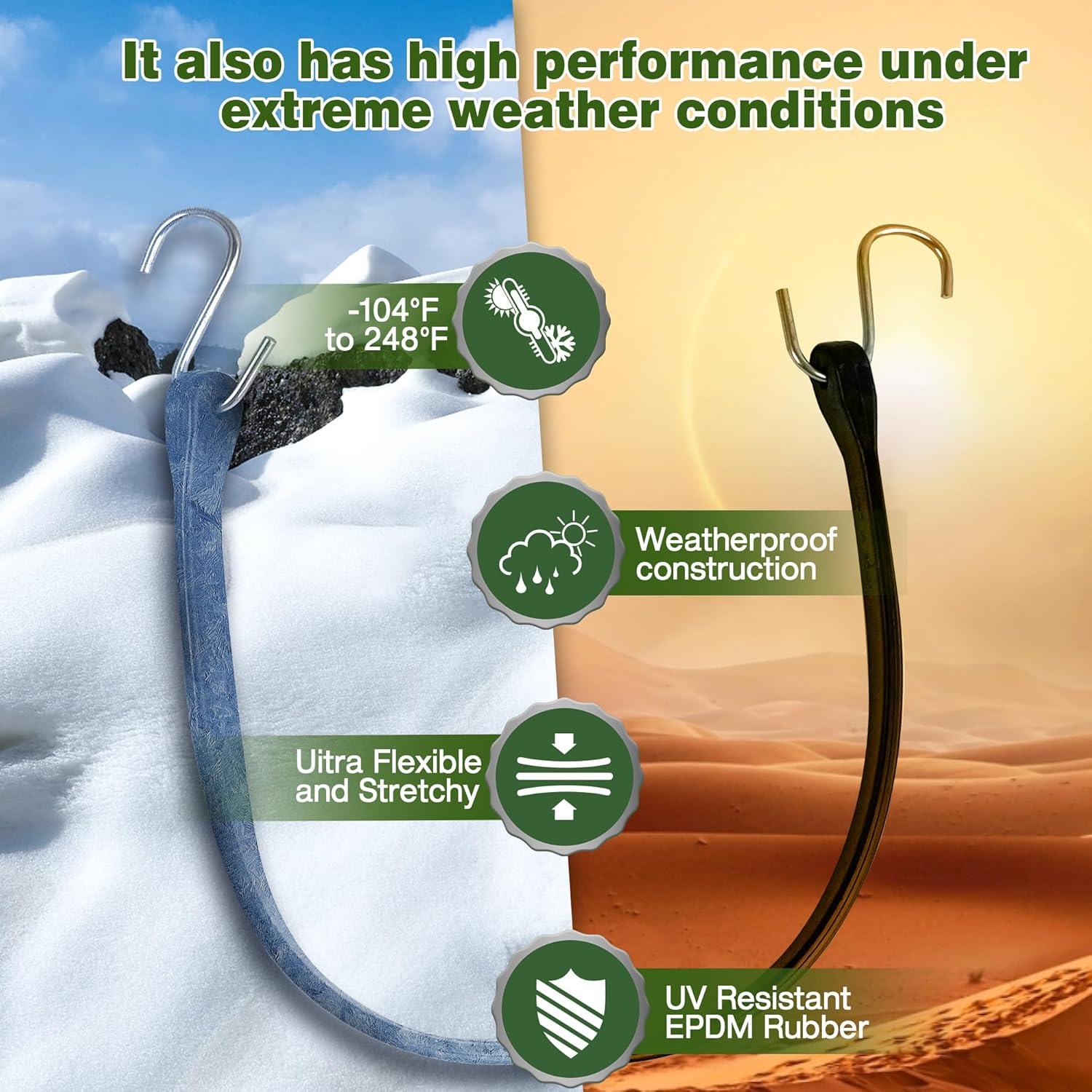 Cuerdas Bungee de Alta Resistencia Digank - 10 Piezas