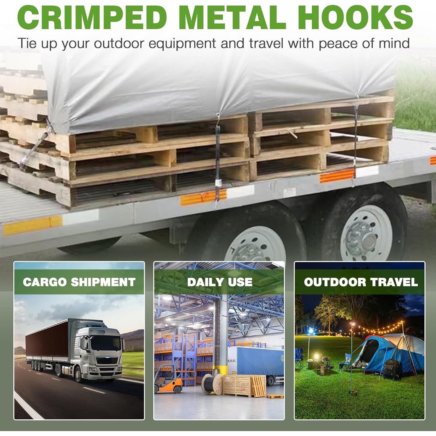 Cuerdas Bungee de Alta Resistencia Digank - 10 Piezas