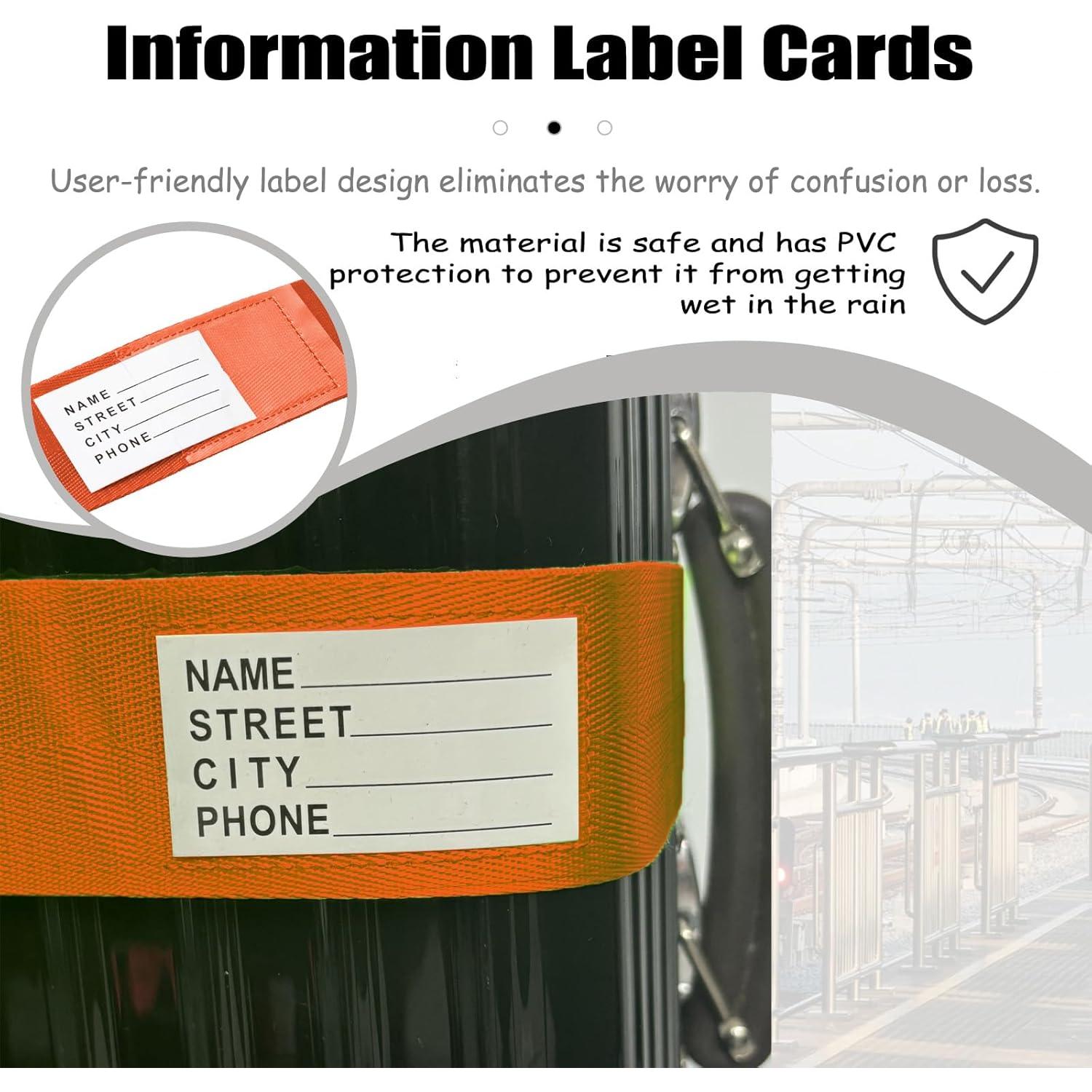 Correas de Equipaje Stargaz Naranja Ajustables TSA 1 Paquete