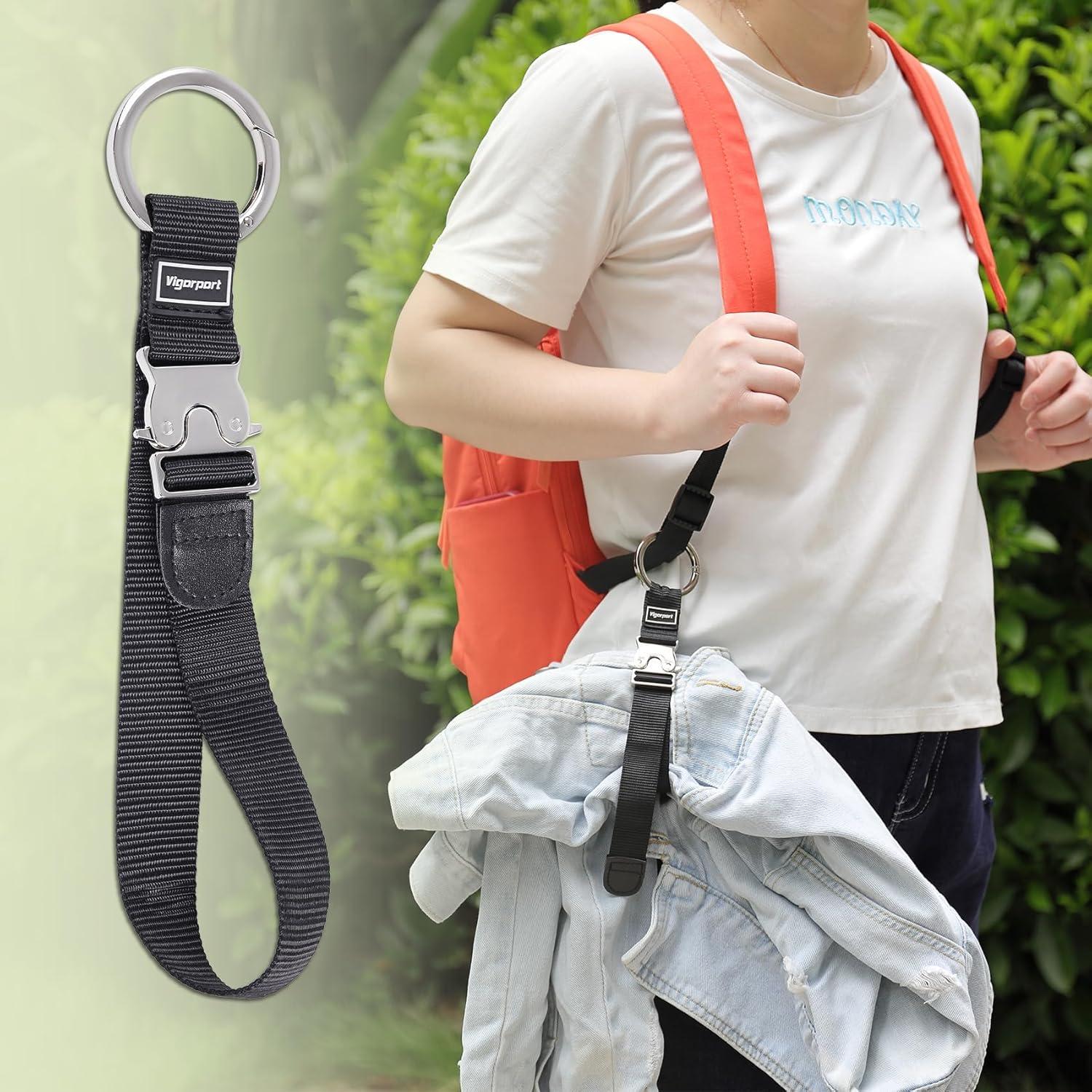 Correa Sujetadora de Chaqueta Vigorport Negro Ajustable