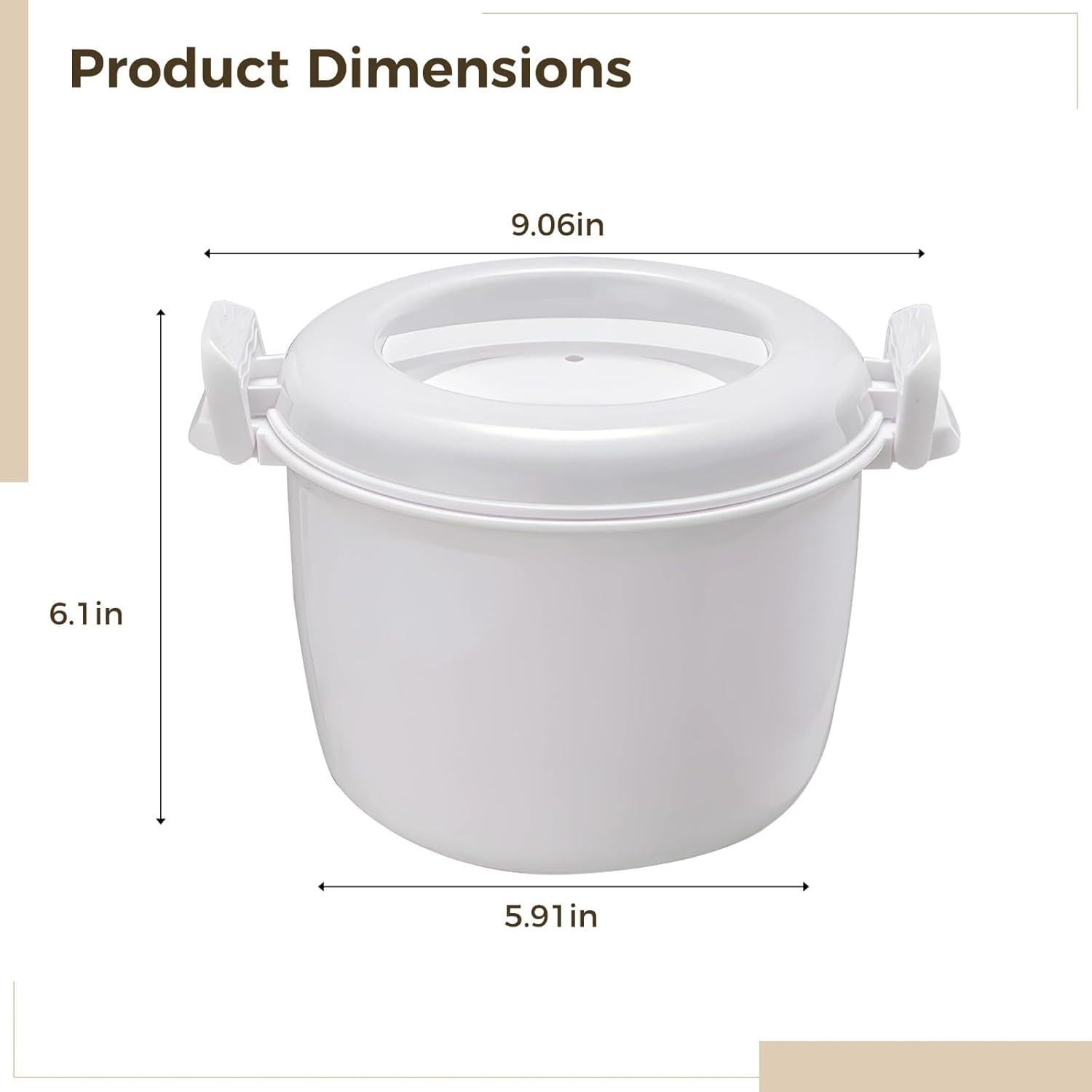 Cocedor de Arroz Homaisson 3 Tazas con Tapa Ventilada