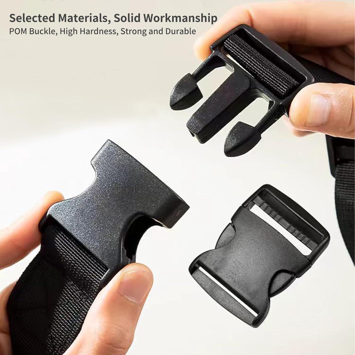 Correas de Equipaje Ajustables HapBoby 121.9 cm x 3 cm Paquete de 4