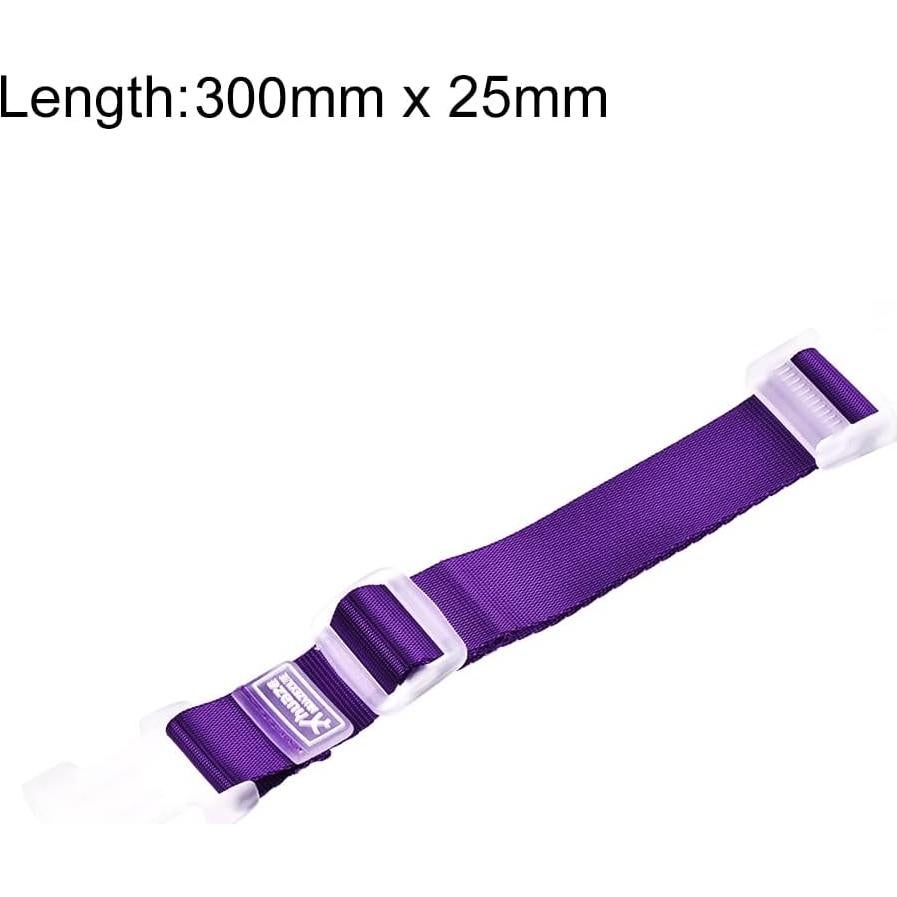 Correa de Equipaje Ajustable uxcell 300x25mm Púrpura Nylon