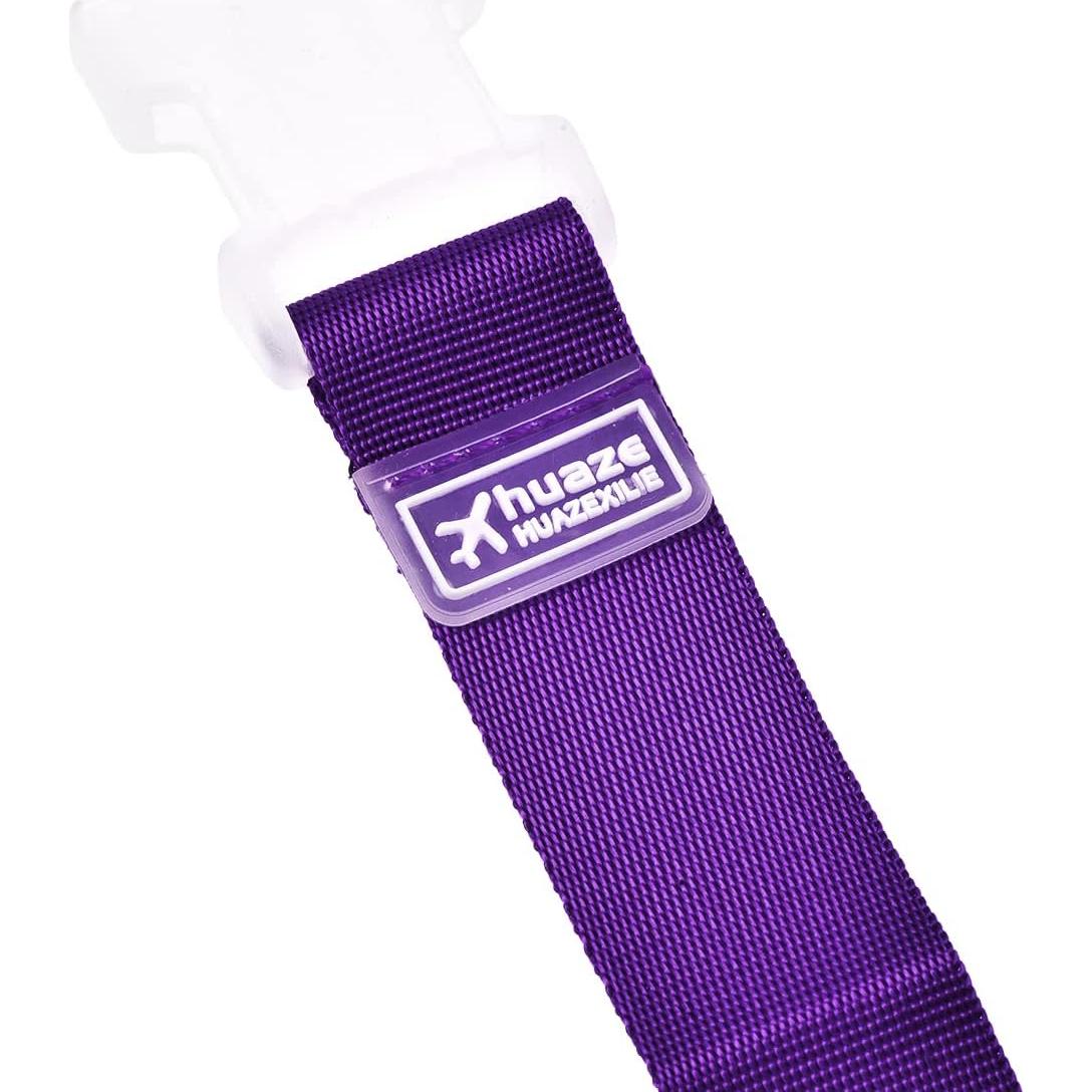 Correa de Equipaje Ajustable uxcell 300x25mm Púrpura Nylon