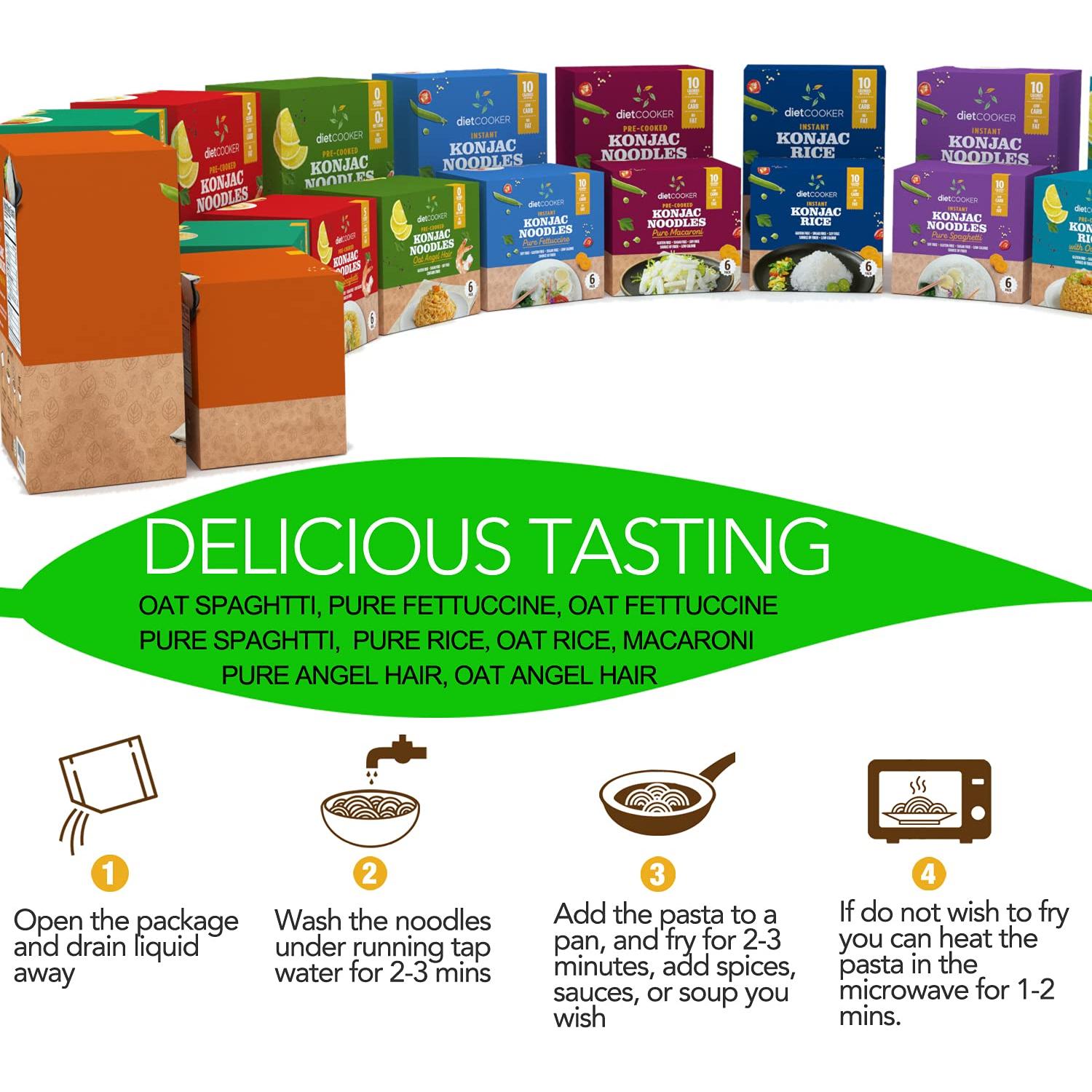 Fideos Shirataki Konjac Diet Cooker 270g - Amigables con Keto