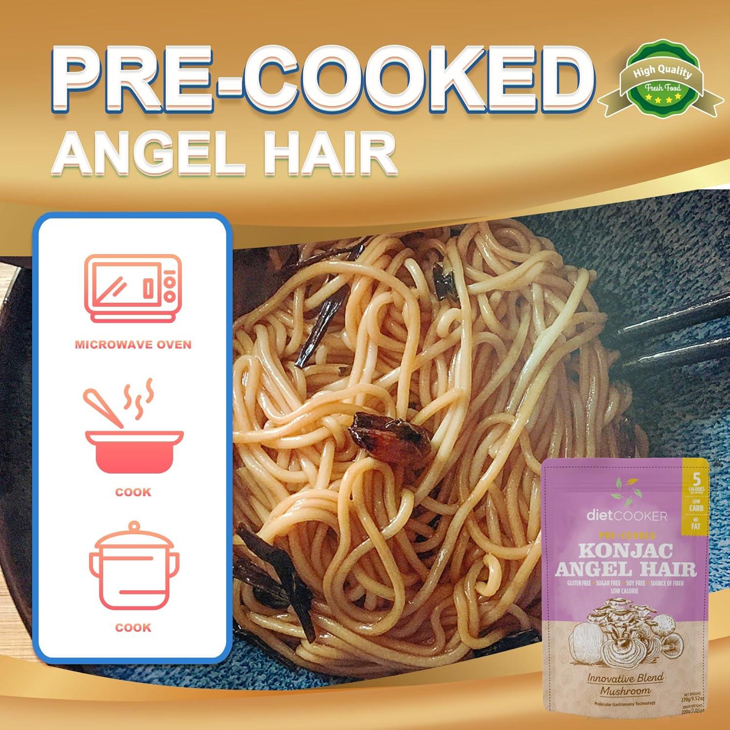 Fideos Shirataki con Polvo de Champiñón Mezclado 270 g - Diet Cooker