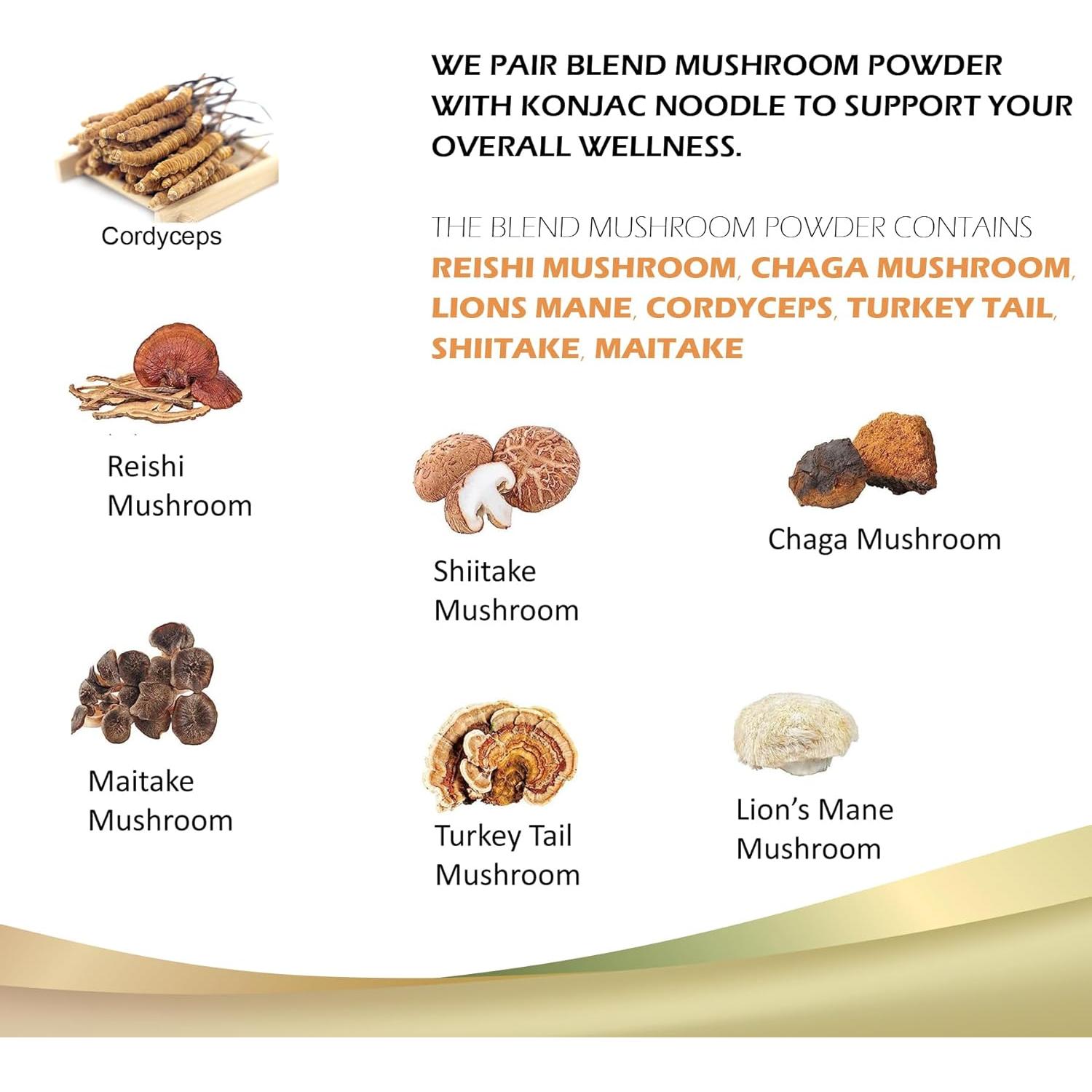 Fideos Shirataki con Polvo de Champiñón Mezclado 270 g - Diet Cooker