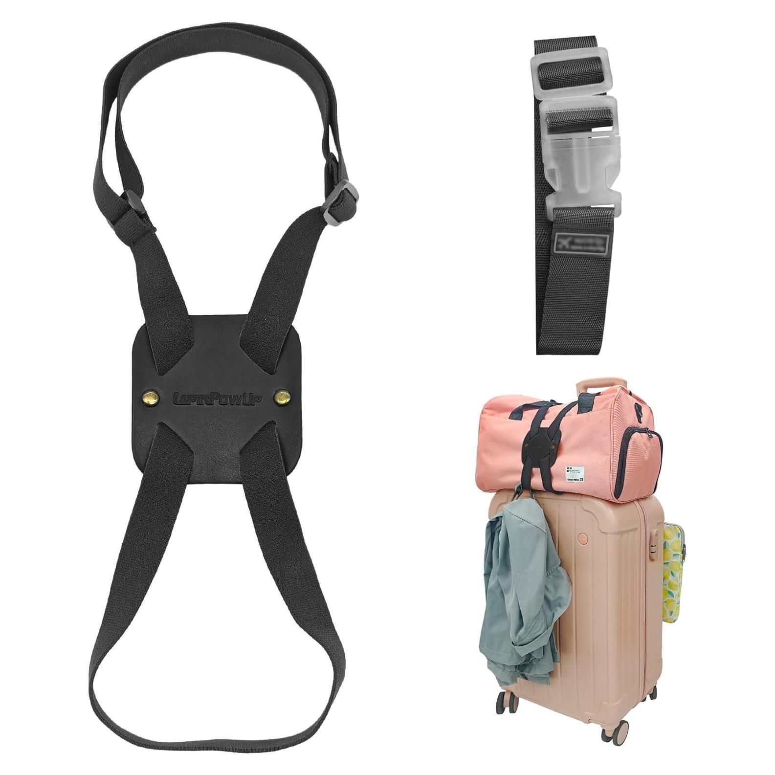 Correa de Equipaje Bungee LapinPowUp Ajustable Negra