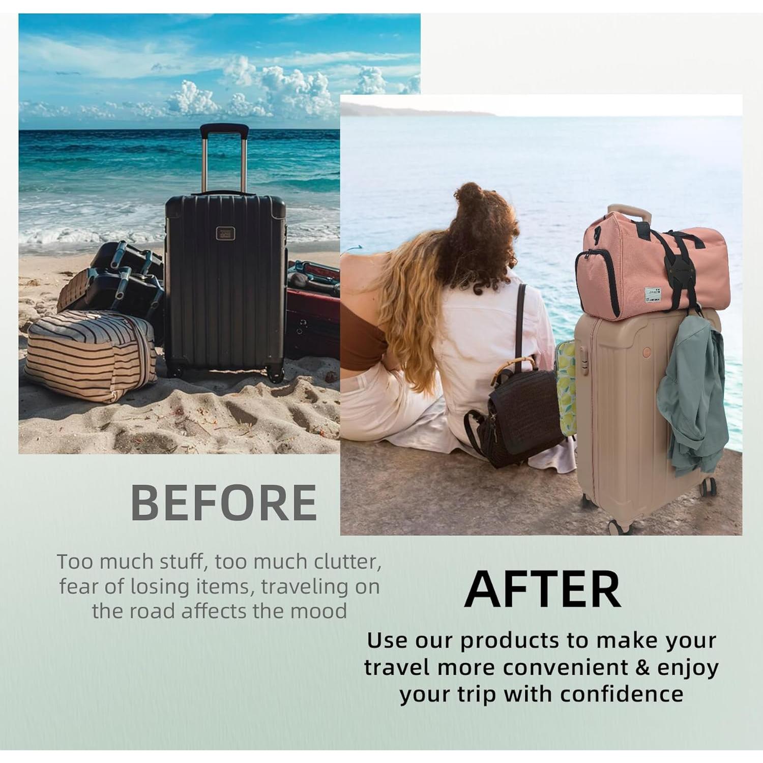 Correa de Equipaje Bungee LapinPowUp Ajustable Negra