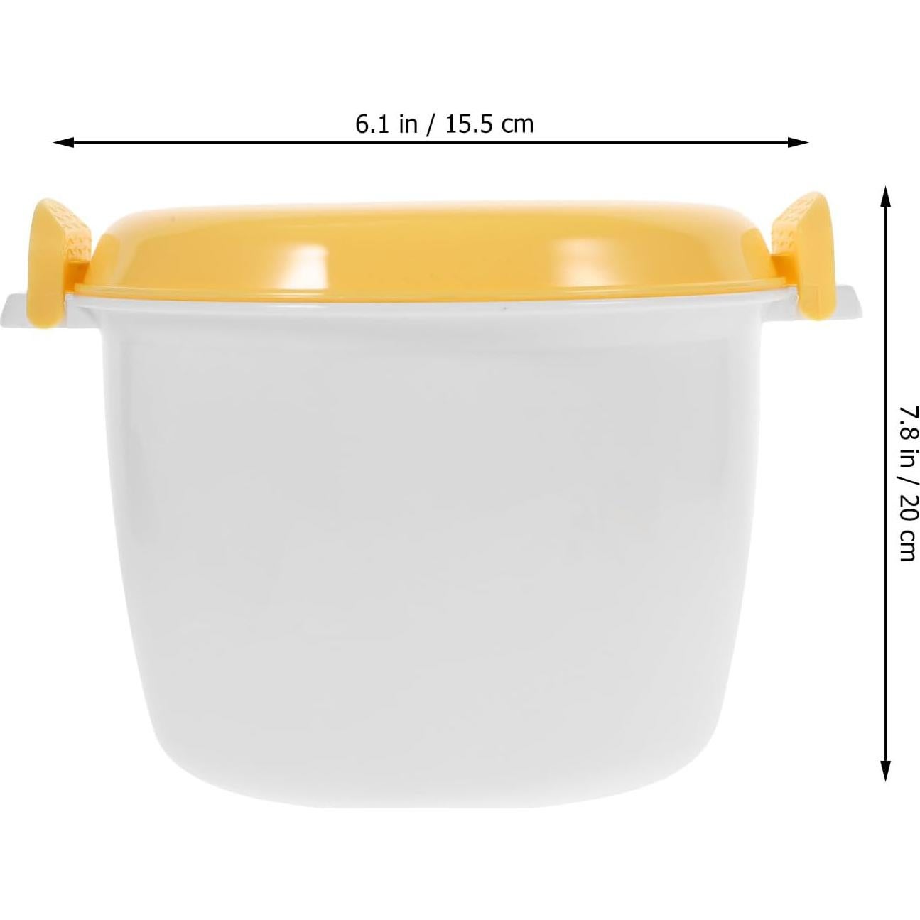 Cocinero de Arroz de Microondas OFFSCH 4 Tazas Plástico Portátil