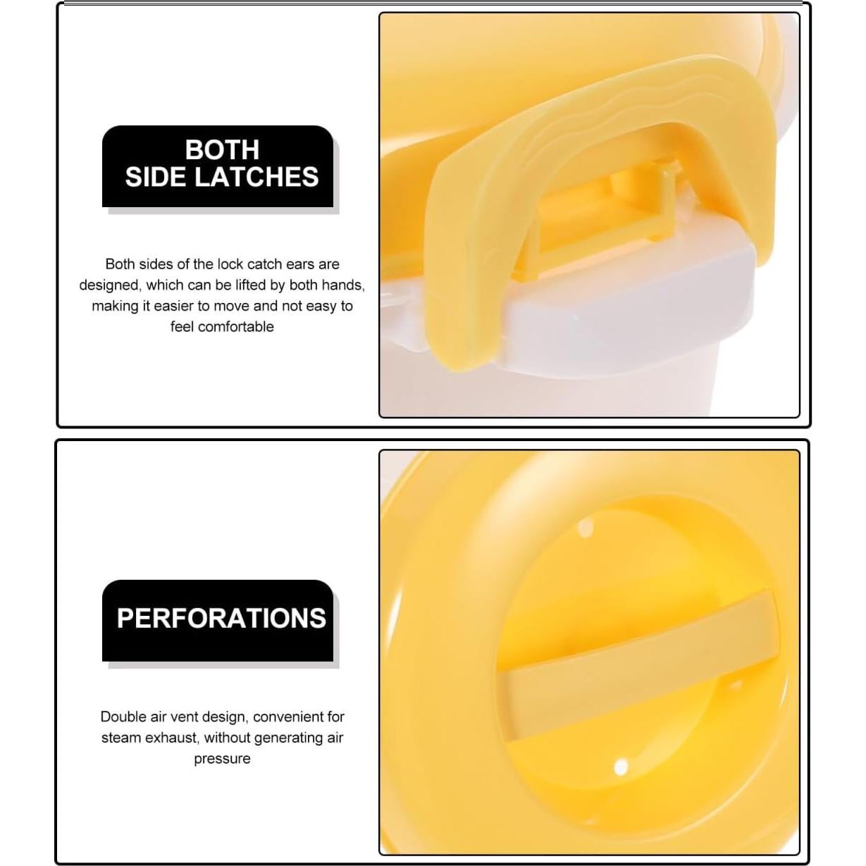 Cocinero de Arroz de Microondas OFFSCH 4 Tazas Plástico Portátil