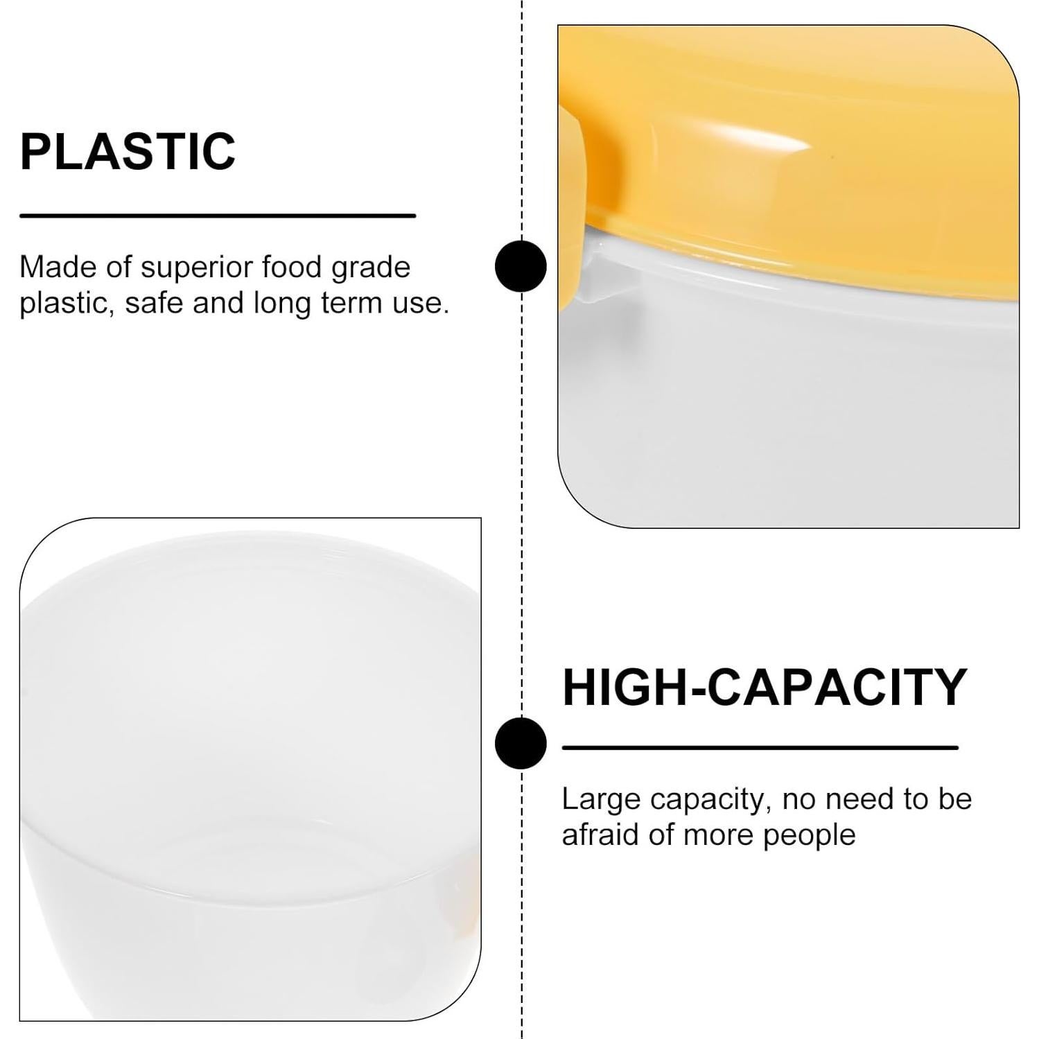 Cocinero de Arroz de Microondas OFFSCH 4 Tazas Plástico Portátil