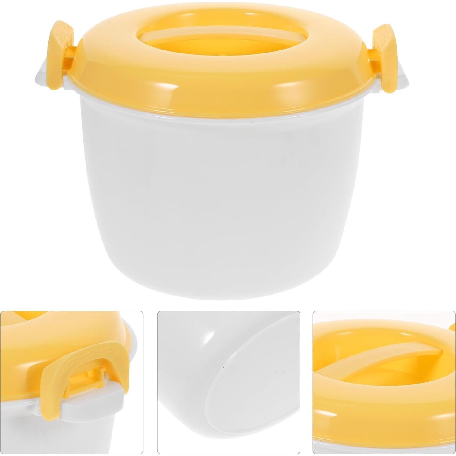 Cocinero de Arroz de Microondas OFFSCH 4 Tazas Plástico Portátil