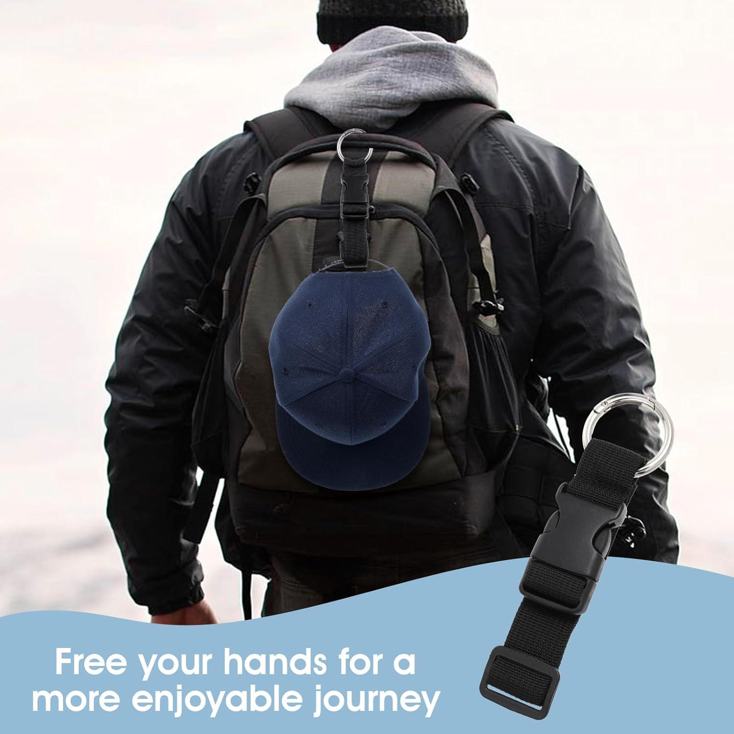 Paquete de 3 correas de equipaje Teaaha, nylon ajustable negro